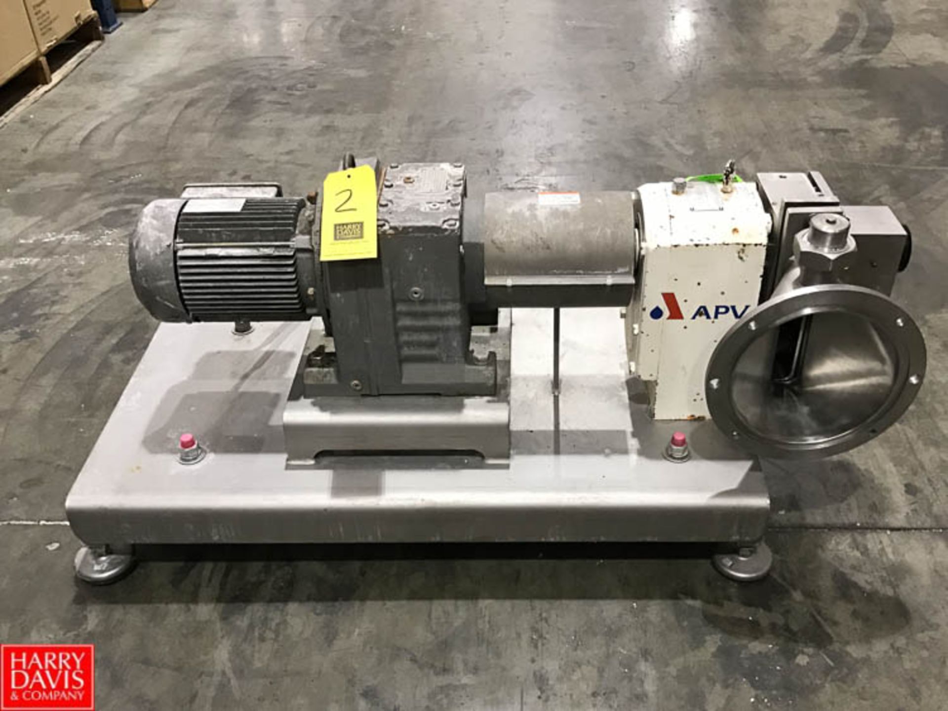 APV PD Pump Model R4HDBR, Mounted on S/S Base **Subject to Confirmation - Rigging Fee $ 50