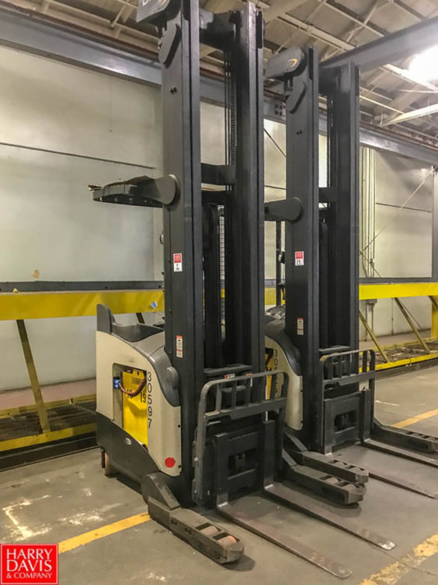 2007 Crown 4,500 LB Capacity High-Reach Electric Stand-Up Fork Lift with Side Shift Attachent, Model