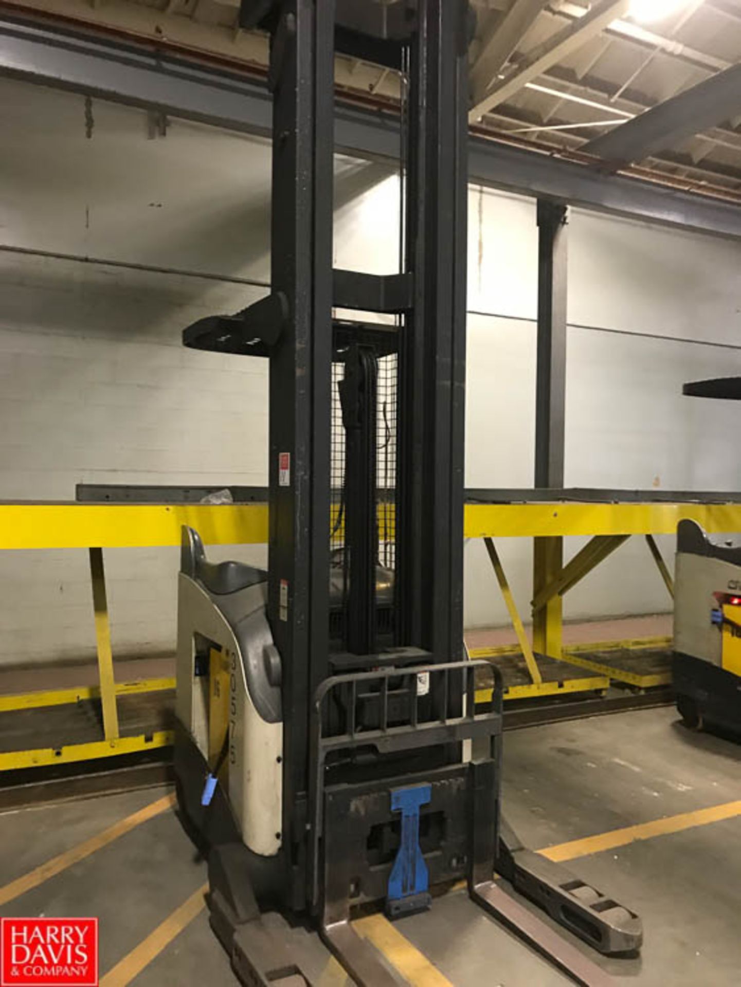 2006 Crown 4,500 LB Capacity High-Reach Electric Stand-Up Fork Lift with Side Shift Attachment,