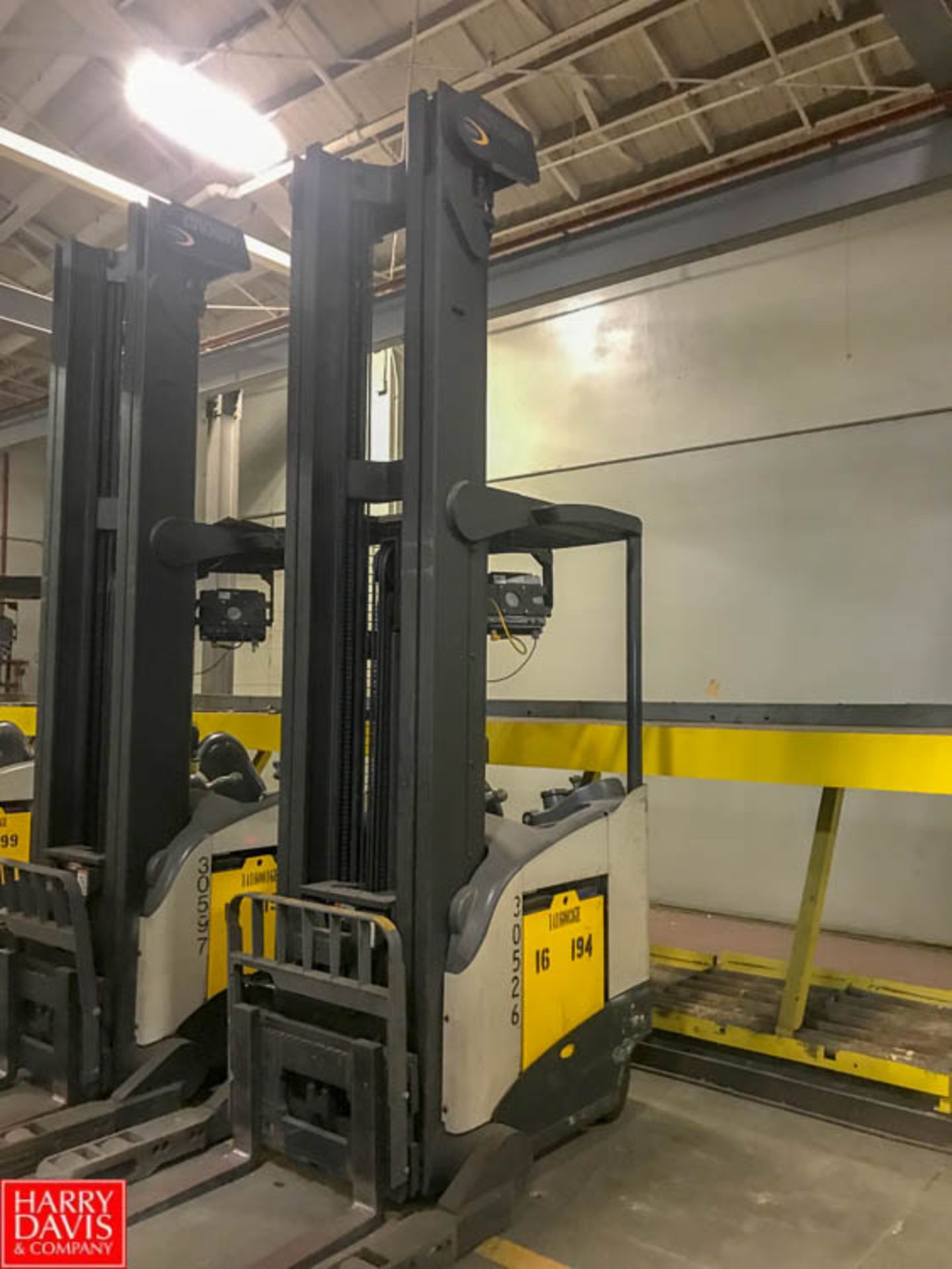 2006 Crown 4,500 LB Capacity High-Reach Electric Stand-Up Fork Lift with Side Shift Attachment,