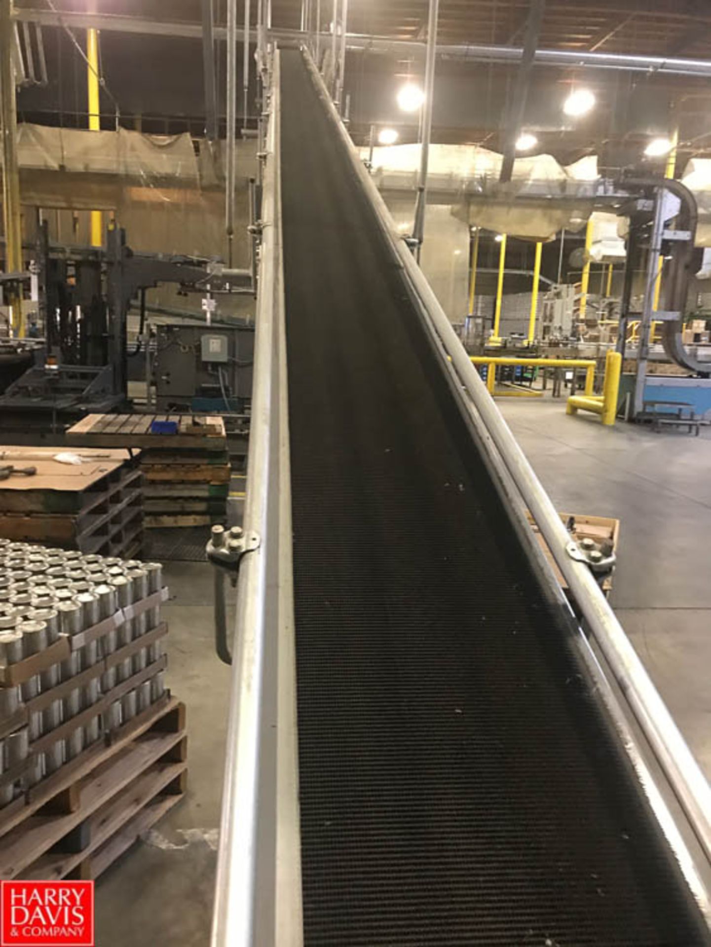 500'+ Automation Power Belt & Roller Case Conveyor; 500'+ with Incline, Decline, 90° Turns & Drives