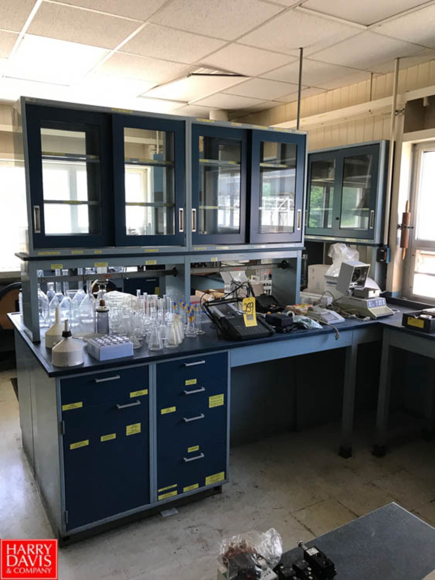 Contents of Lab with Lab Counters, Leeman Ps200 H Sampler, Glassware, Hamilton Hood, Fisher