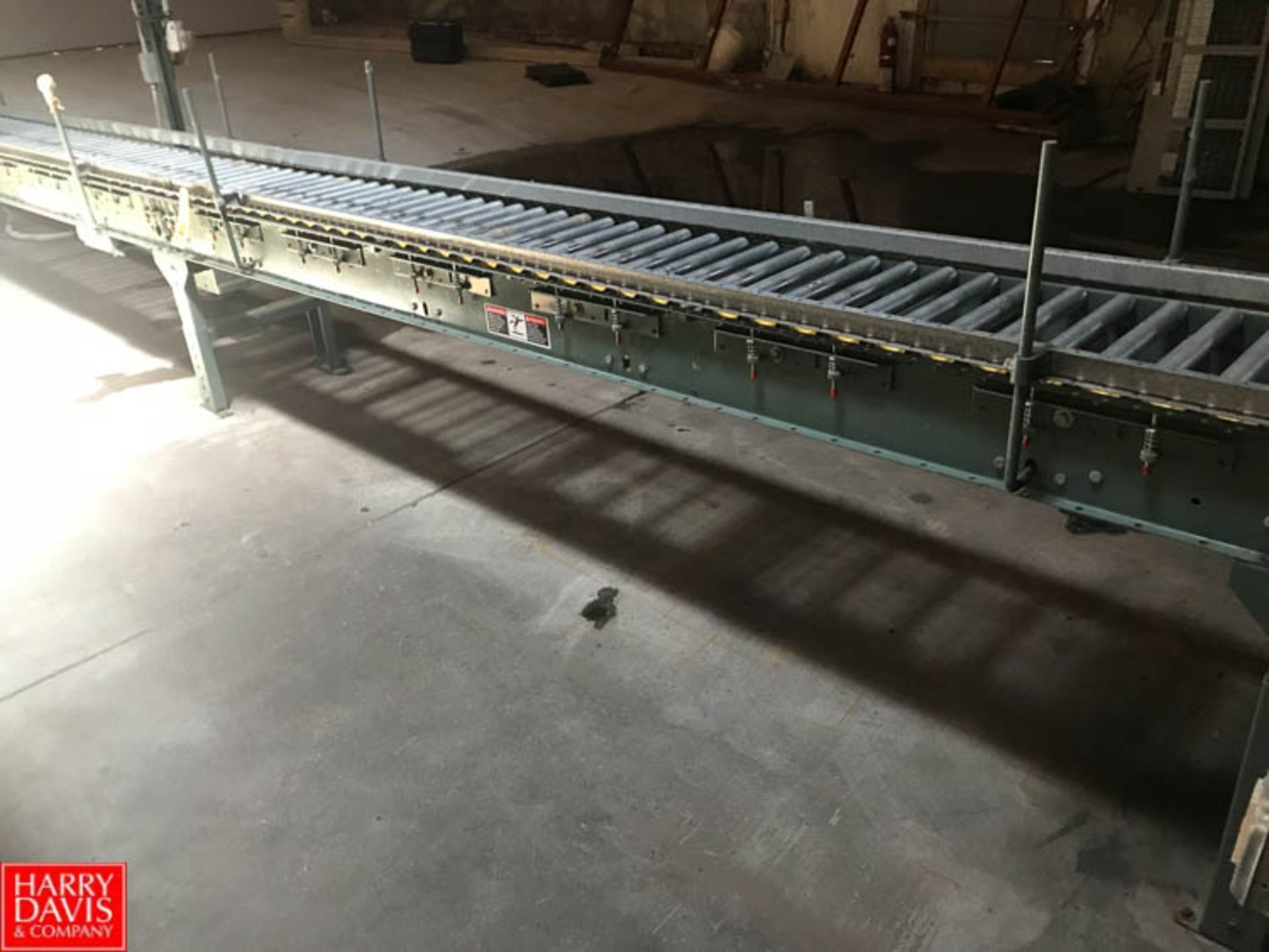 Hytrol 35’ Length Power Roller Conveyor, 16" Width, with 180 Degree Turn - Rigging Fee: $ 100 - Image 2 of 3