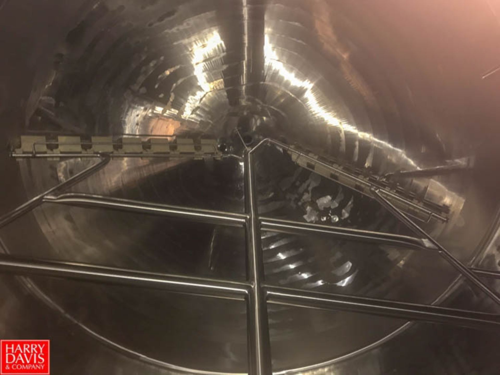 Mueller 2,000 Gallon Dome-Top Cone-Bottom Jacketed S/S Processor with Vertical Scrape-Surface - Image 2 of 2