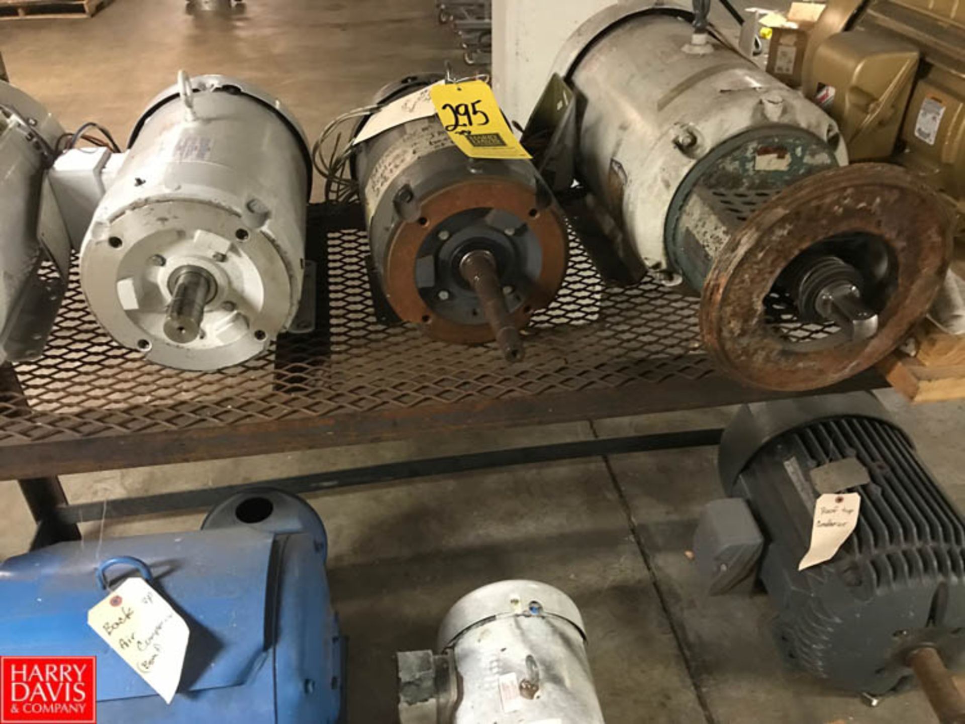 Baldor and other Motors (Up to 15 HP) and Pump Heads Rigging Fee: 400