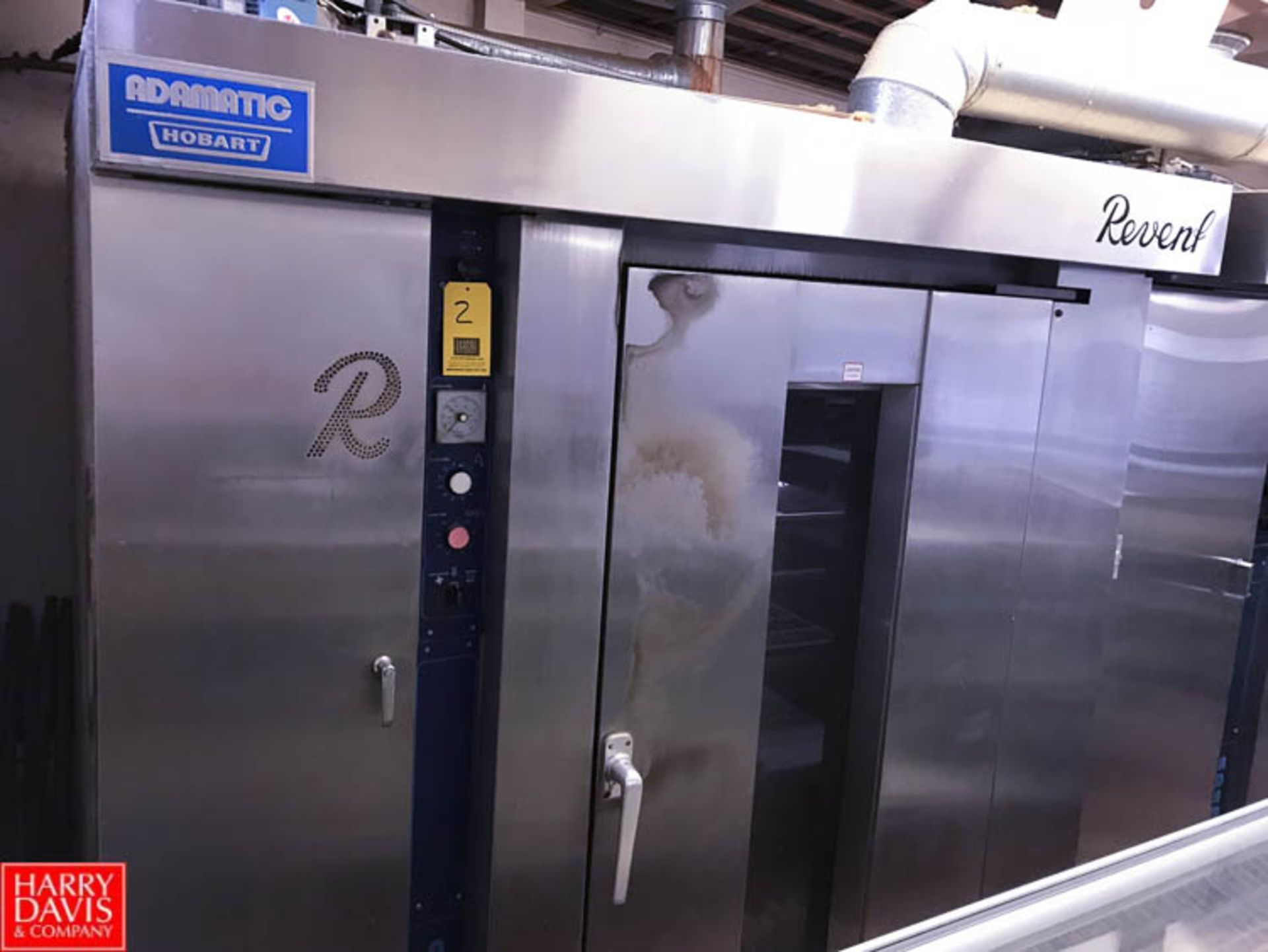 Revent Rotary Rack Oven Model RR 1x1 GS 135 G, S/N 91.1931.148-4491 Rigging fee: 2000