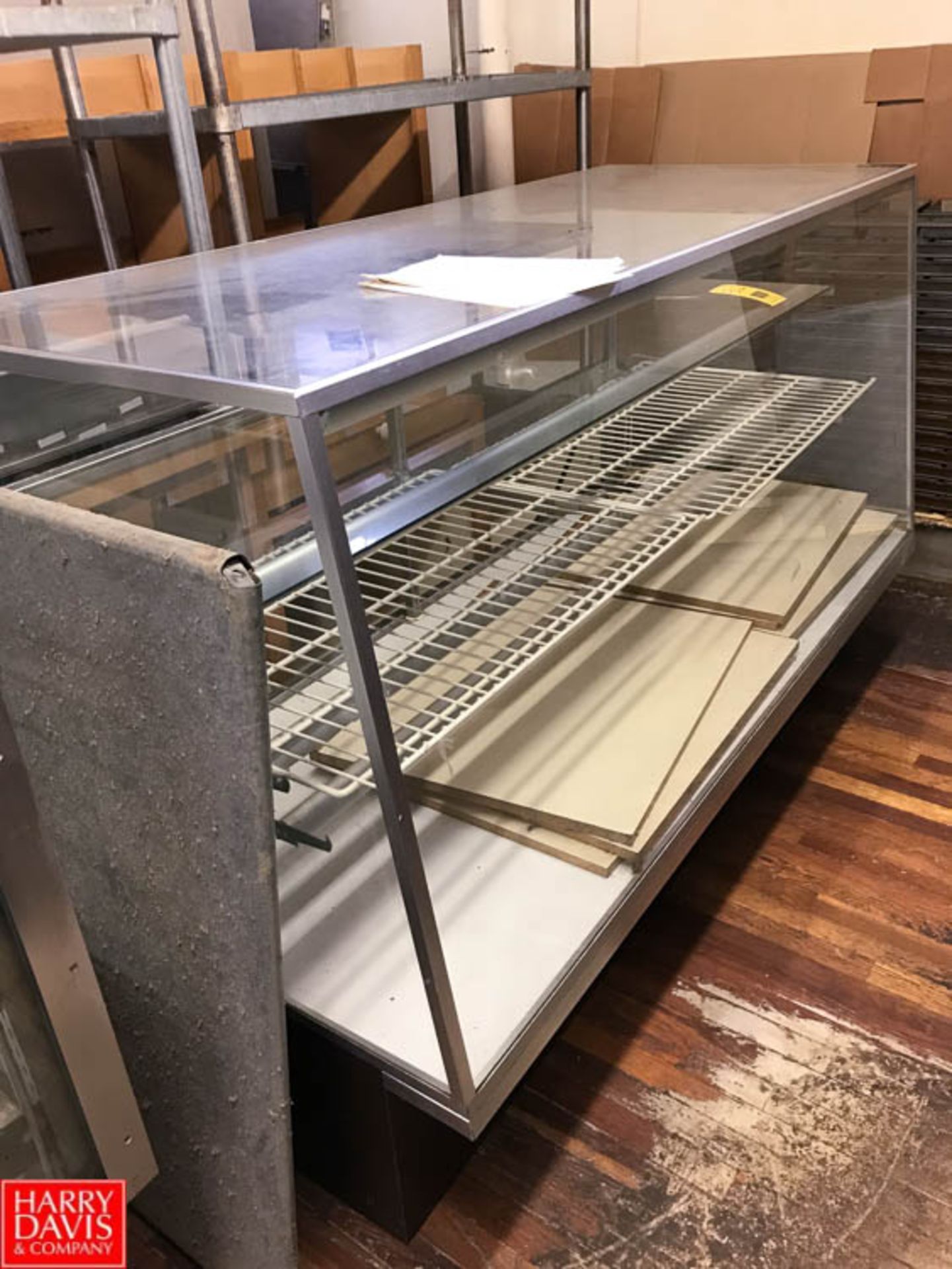 Spartan Food Equipment Refrigerated Glass Display Case, Dimensions = 77" Width x 30" Depth x 4’