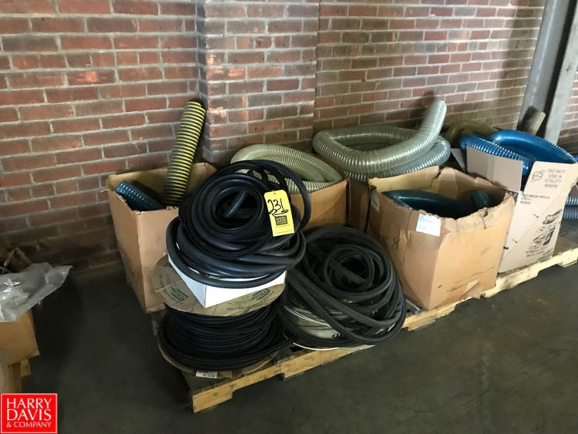 Assorted Transfer Hoses and Gasket Material Rigging Fee: $ 25