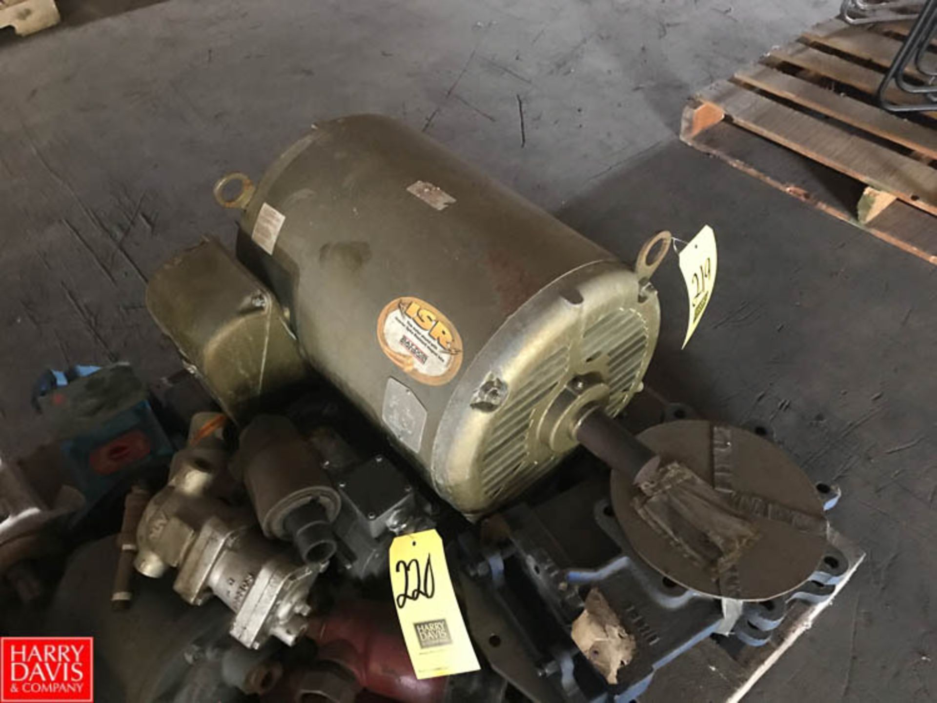 Baldor 60 HP 3,550 RPM Motor Rigging Fee: $ 25