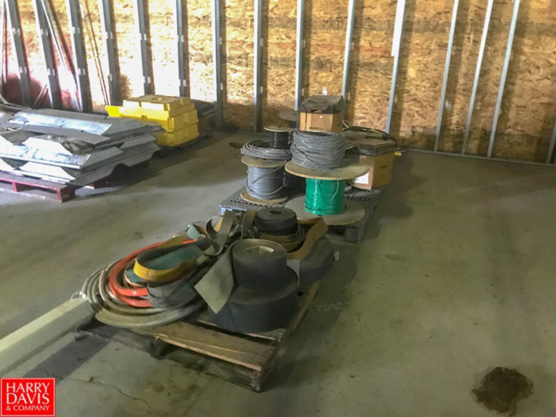 (4) Pallets of Assorted Wire and Cable Rigging Fee: $ 25