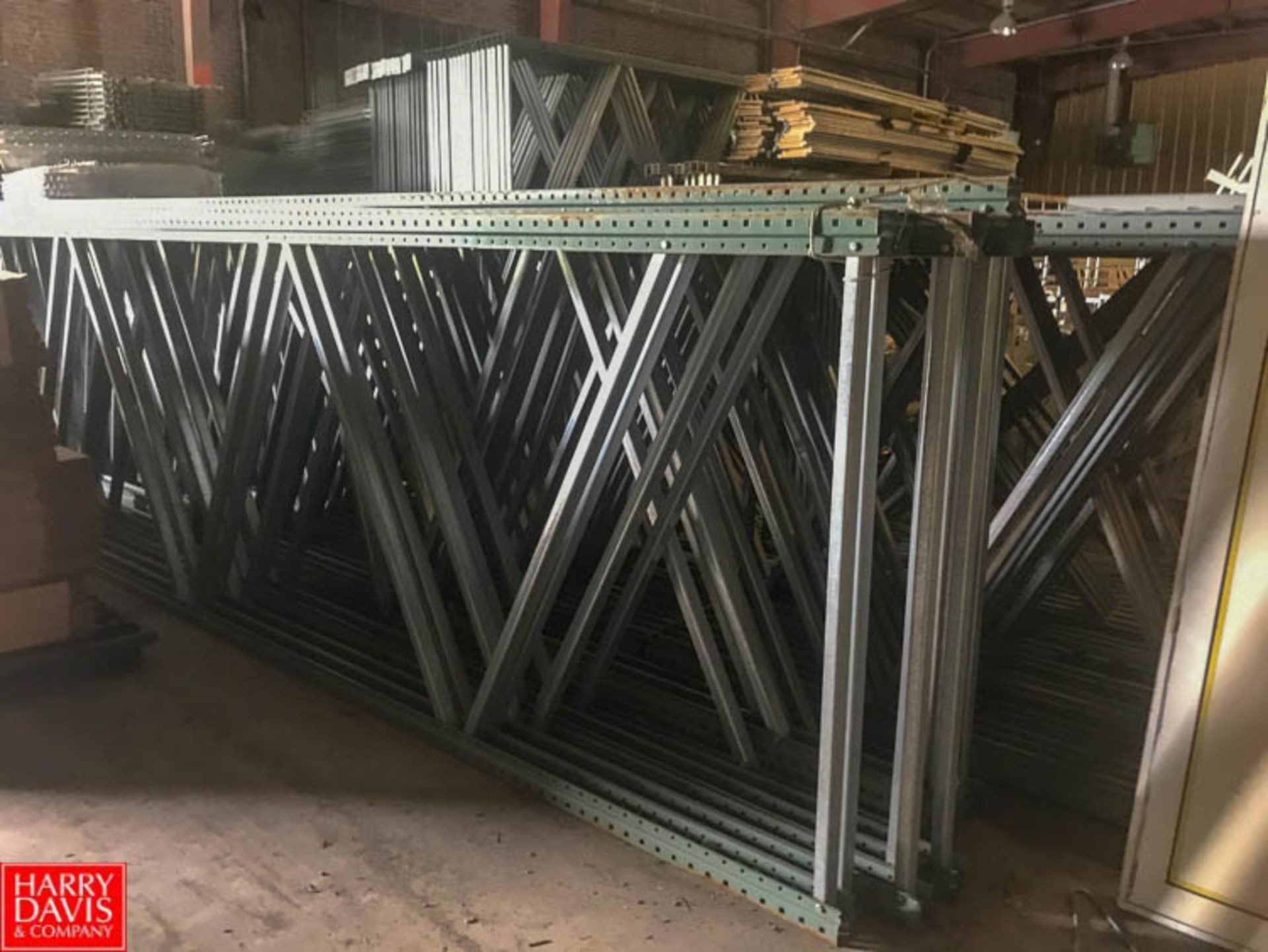 24' H x 61"" Wire Pallet Racking Up Rights Rigging Fee: $ 250 - Image 2 of 2