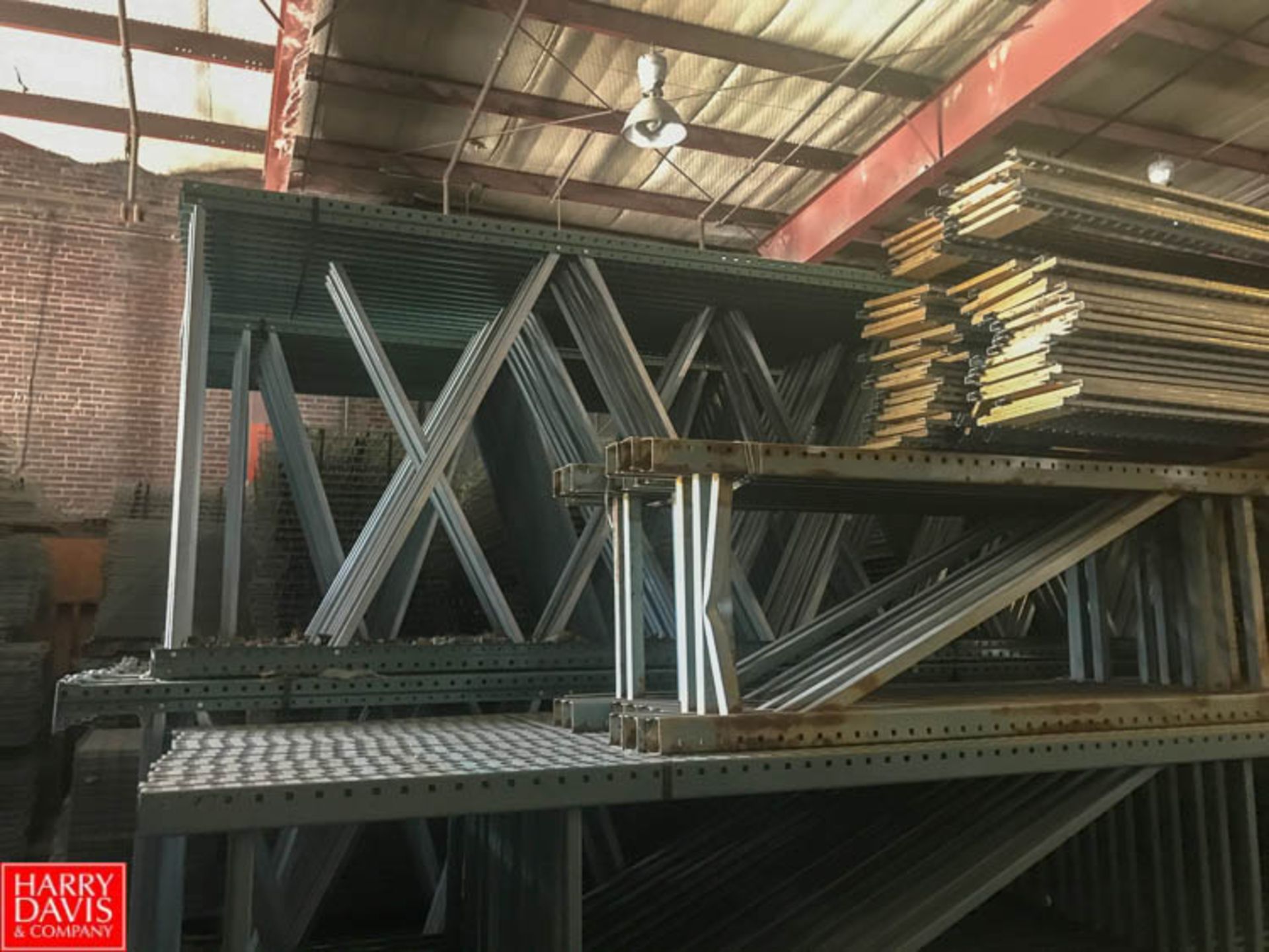 24' H x 61"" Wire Pallet Racking Up Rights Rigging Fee: $ 250