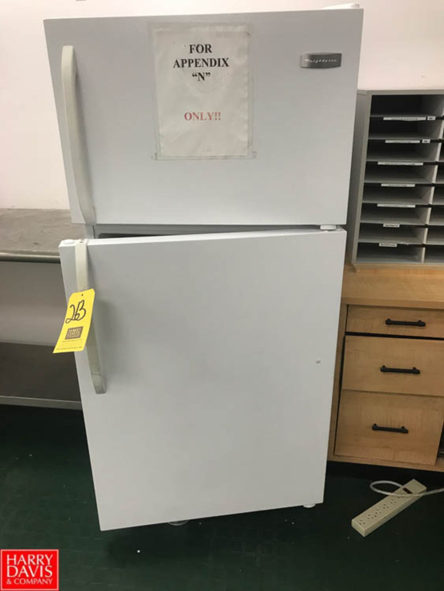 Refrigerator Rigging Fee: $ 30