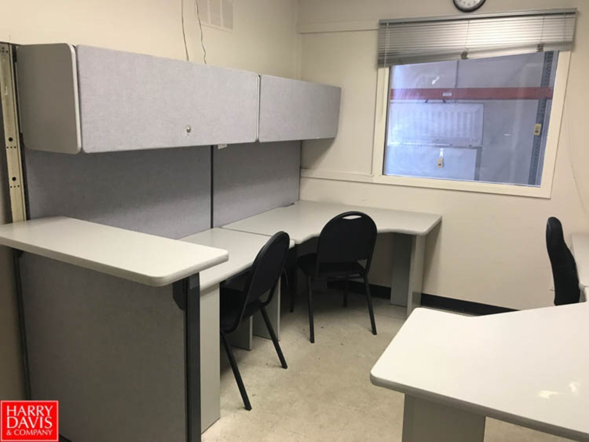 Modular Work Stations with Dell PC and Chairs Rigging Fee: $ 150