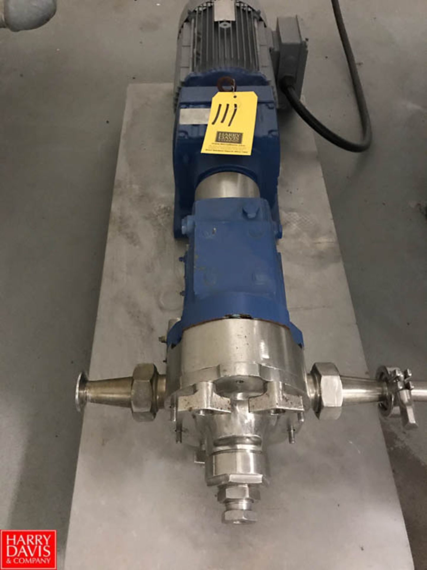 WCB Positive Displacement Pump Model 30, with 1.5" x 1.5" S/S Head Mounted on S/S Base Rigging