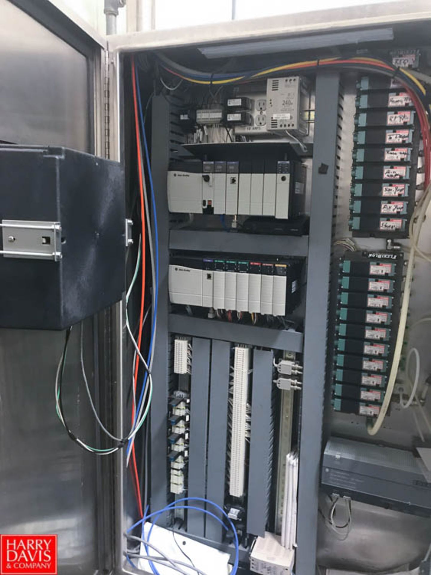 S/S CIP Control Panel with Allen Bradley Logix 5572 PLC, (20) Air Valve Solenoids, Regulator,