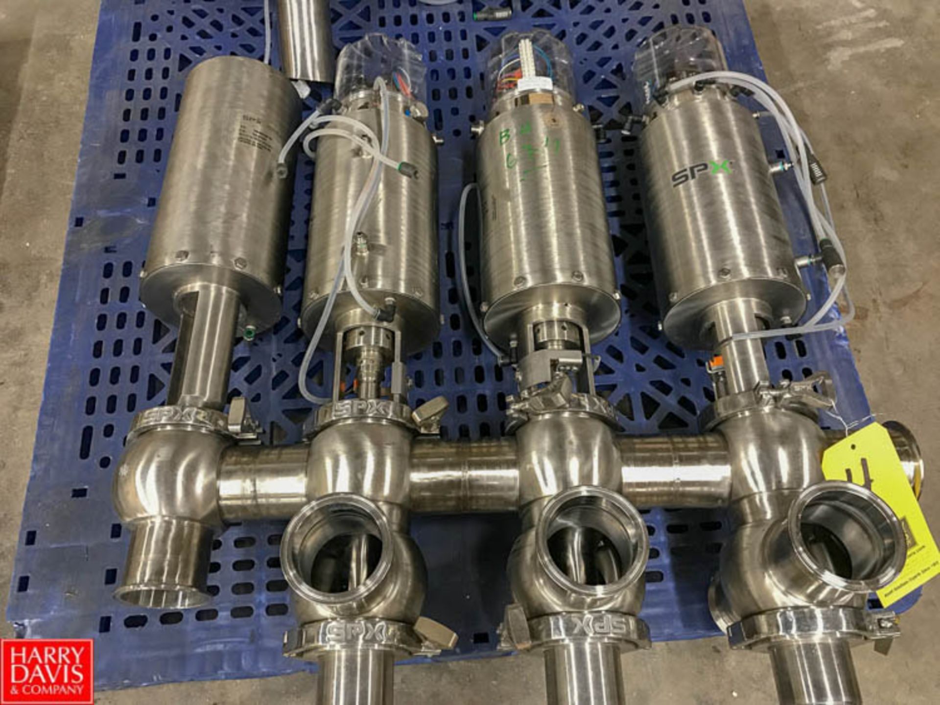 SPX 3" S/S Air Valves, Model WC75CP20034 and others (In Manifold) Rigging Fees: 75