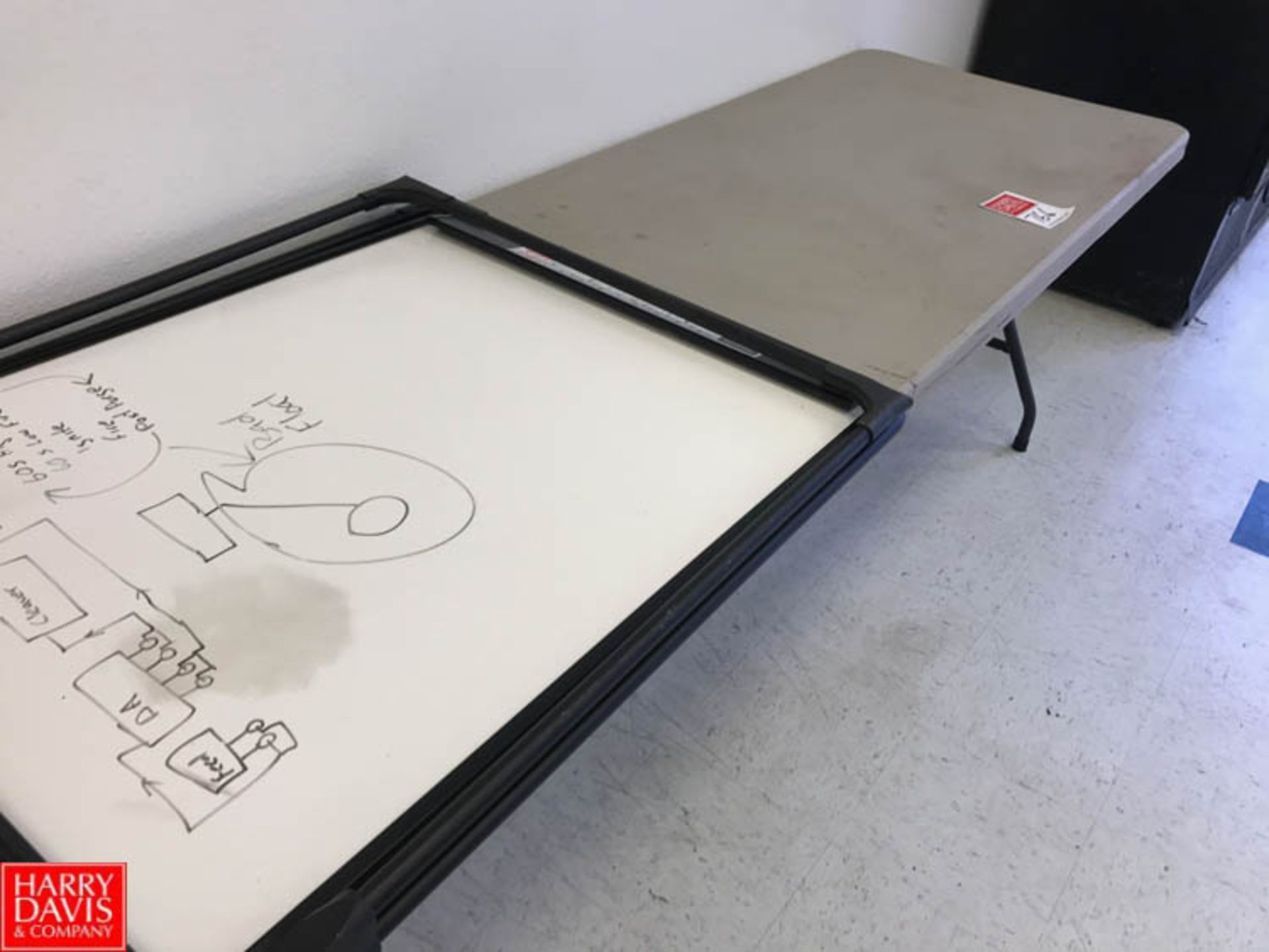 Folding Table with Display Board