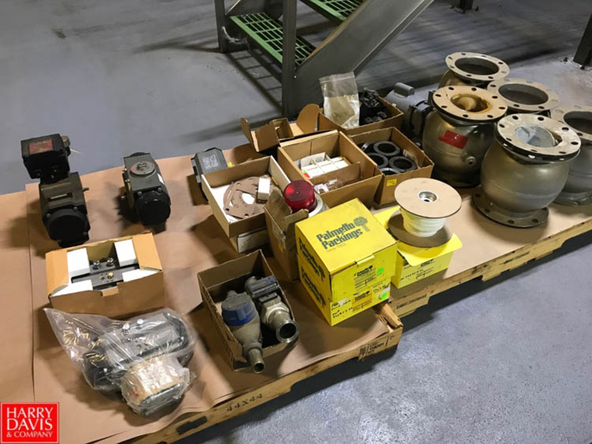 Walker Liquiverter Parts with Valves, Gaskets, Electrical Components and Valve Actuators Rigging