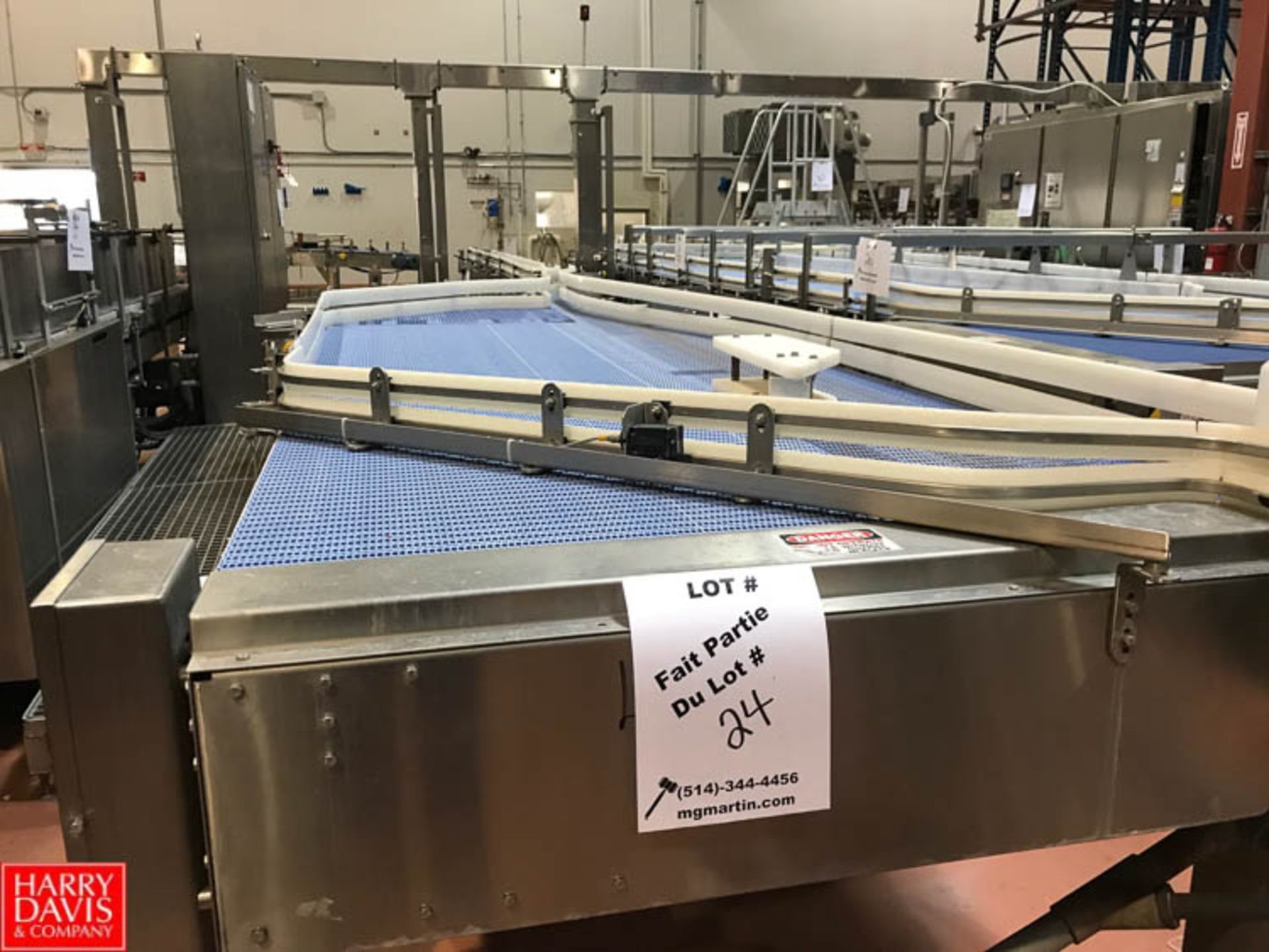 APS S/S Bottle Accumulation Table and Conveyor with Drives, 56" Wide x 20' Long Rigging Fee: 1303.3