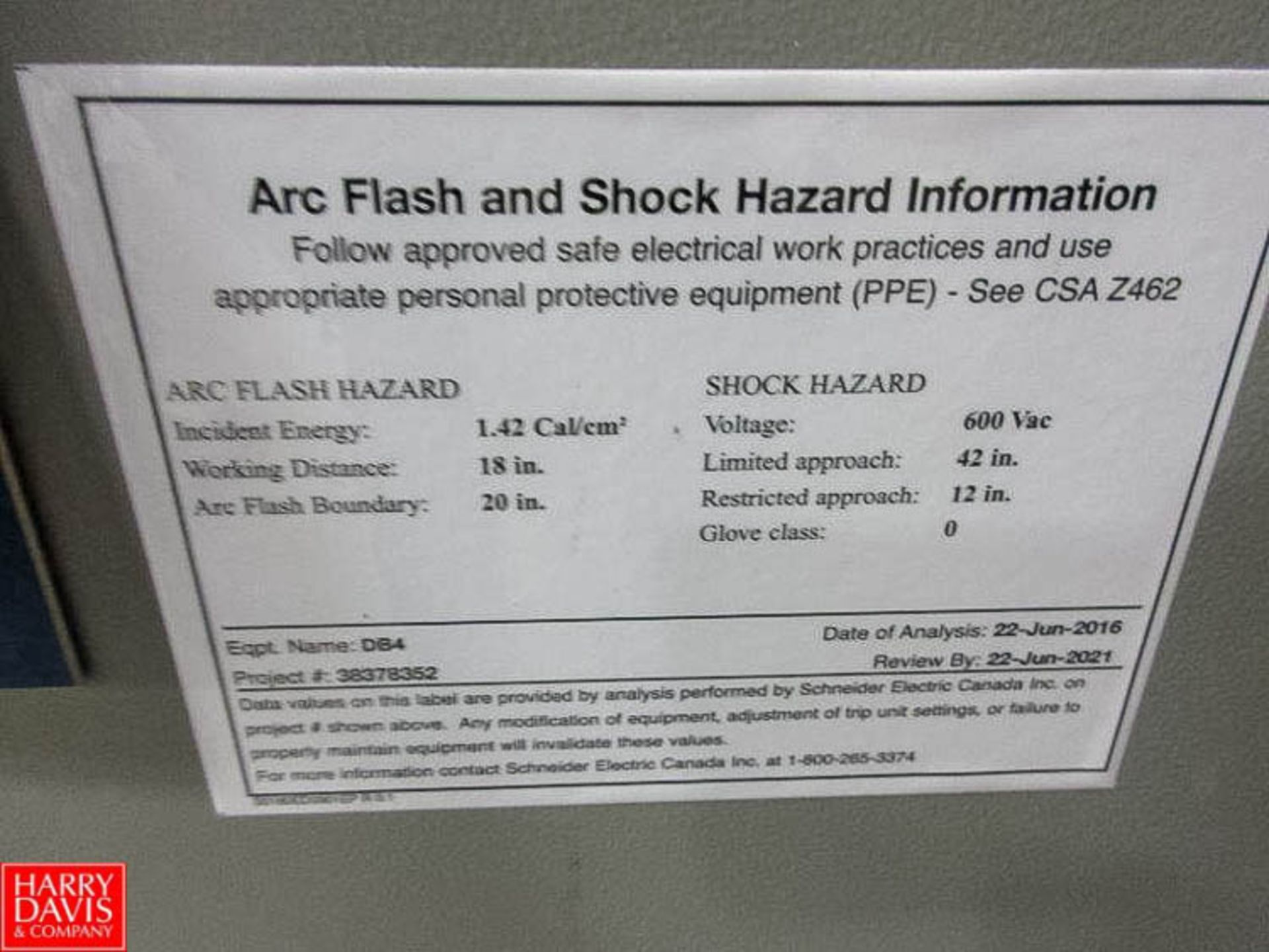 Electrical Panel, 600 Volts Rigging Fee: 23 - Image 2 of 2