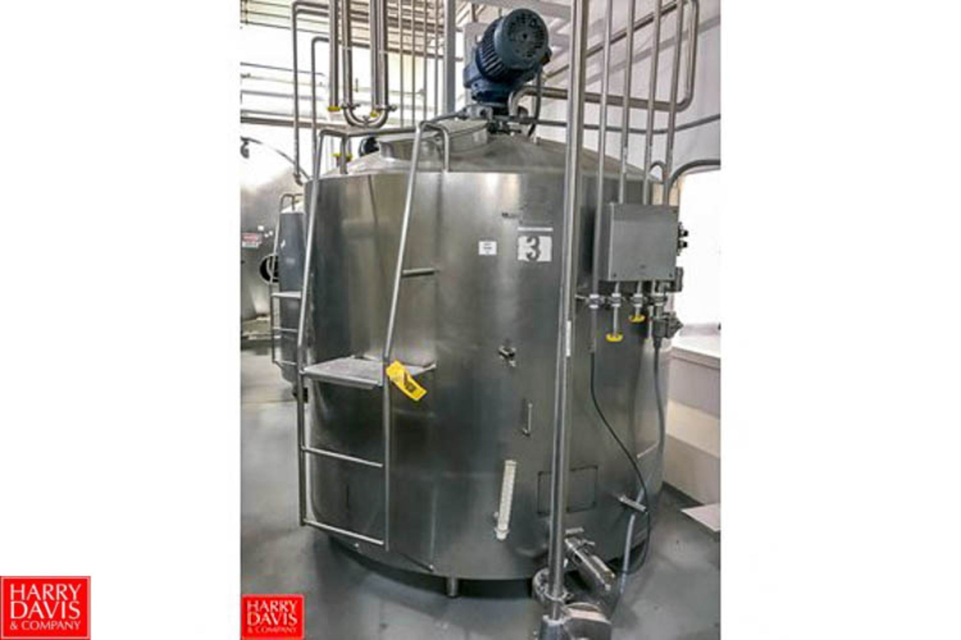 Walker 1,000 Gallon S/S Dome Top Processor Model PZ-P, S/N 531, with Scrape Surface Agitator,