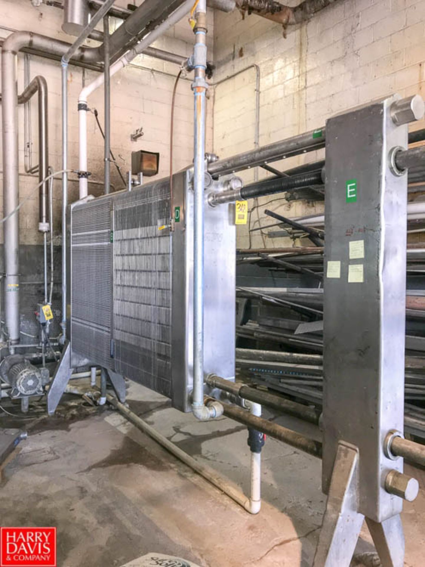 APV S/S Plate Heat Exchanger (Used for Chilled Water) with (2) Dividers (Located in Seneca, MO)