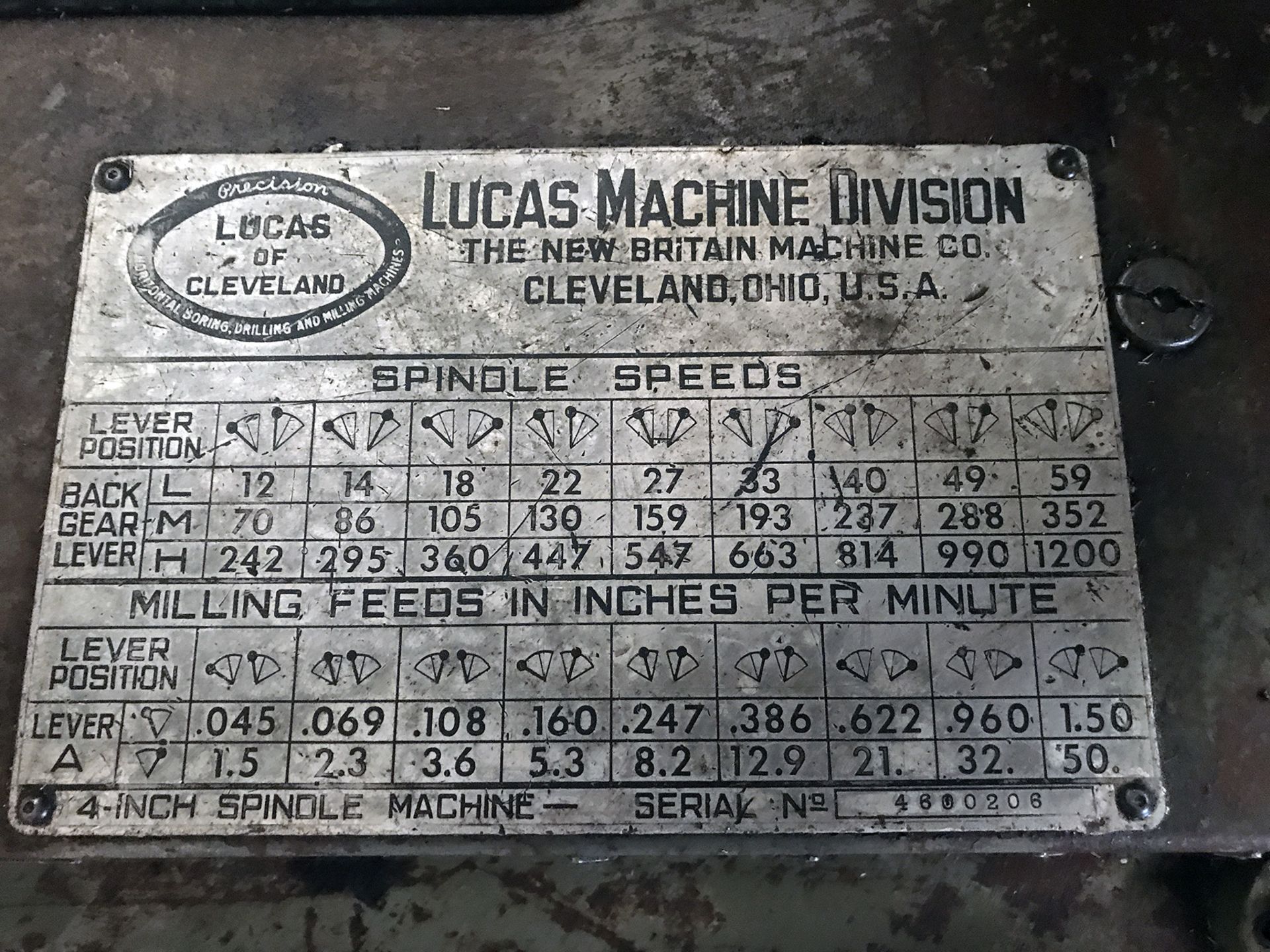 4" Lucas Table Type Horizontal Boring Mill - Image 11 of 12