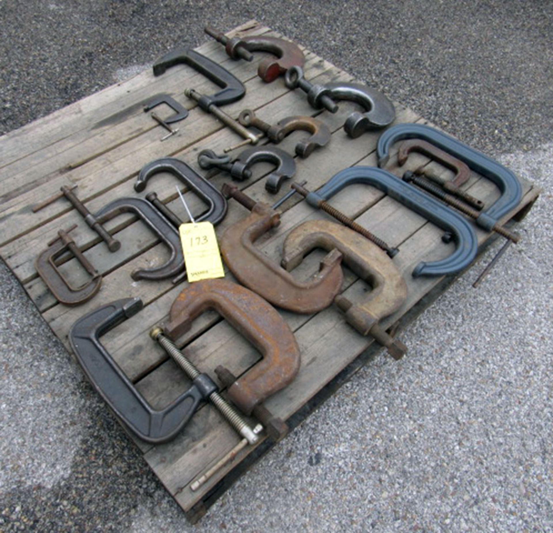 Lot of C Clamps, Assorted Sizes