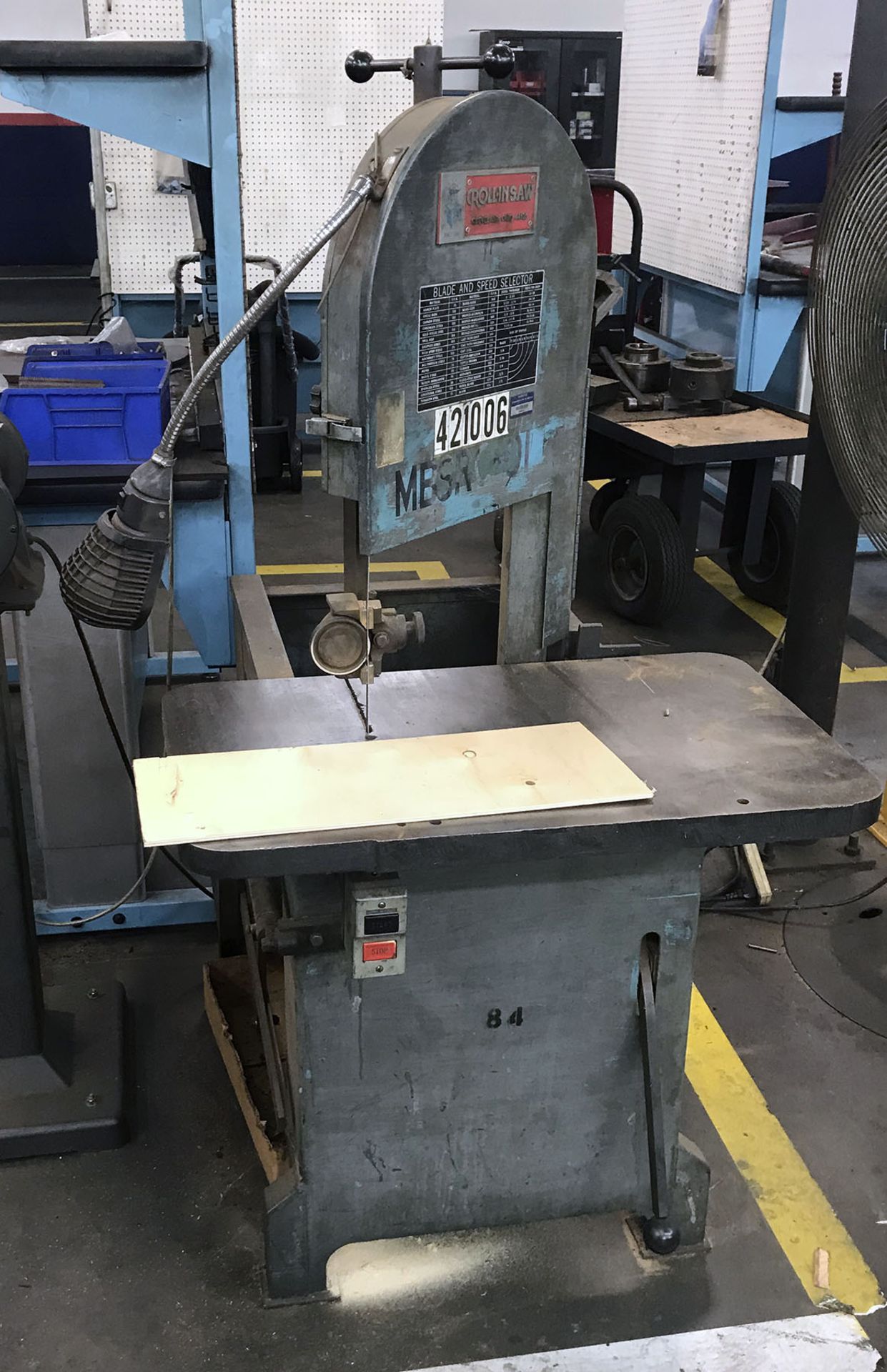 Roll-In Vertical Bandsaw