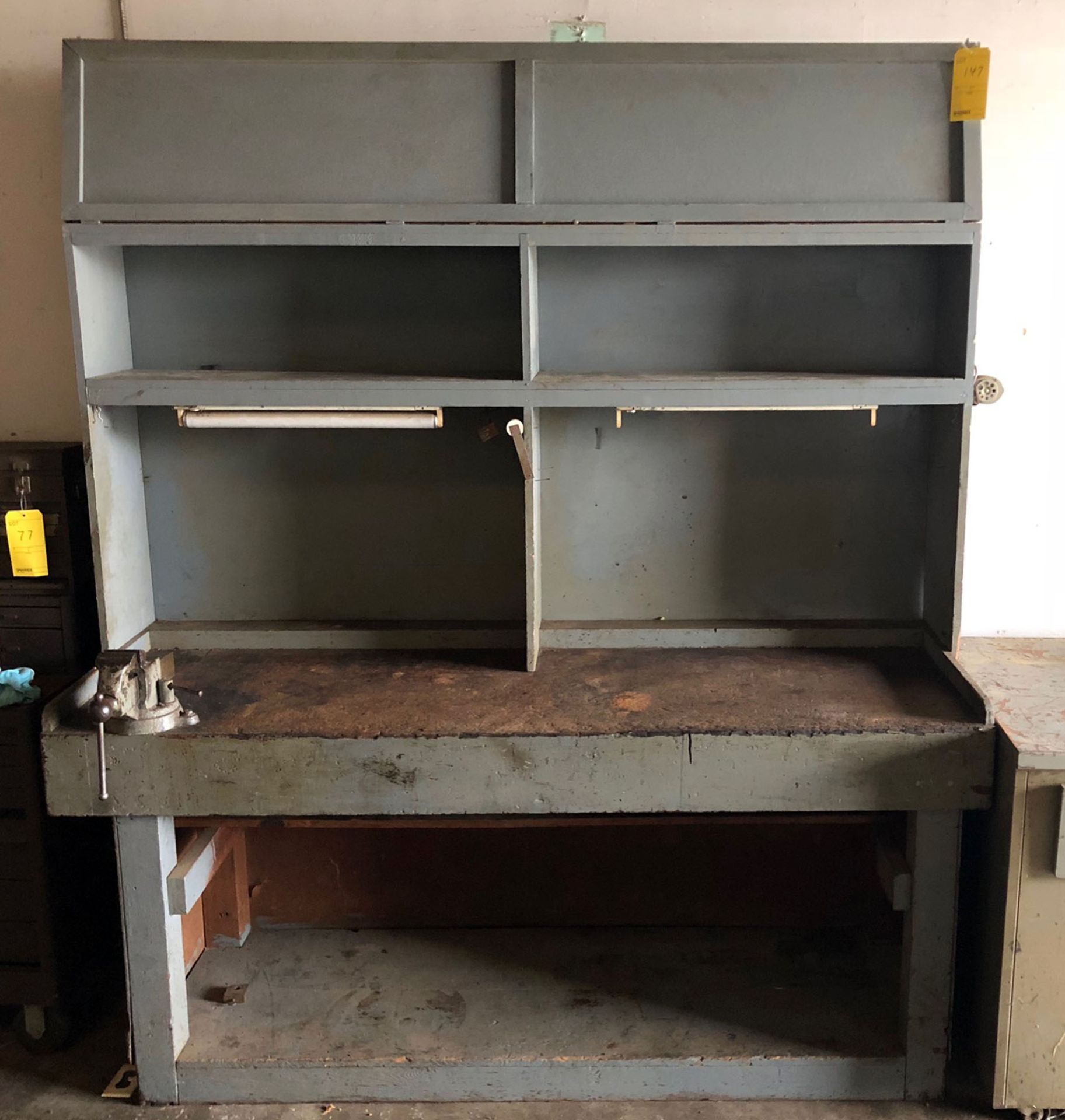24" x 80" Wooden Work Station - Image 2 of 4
