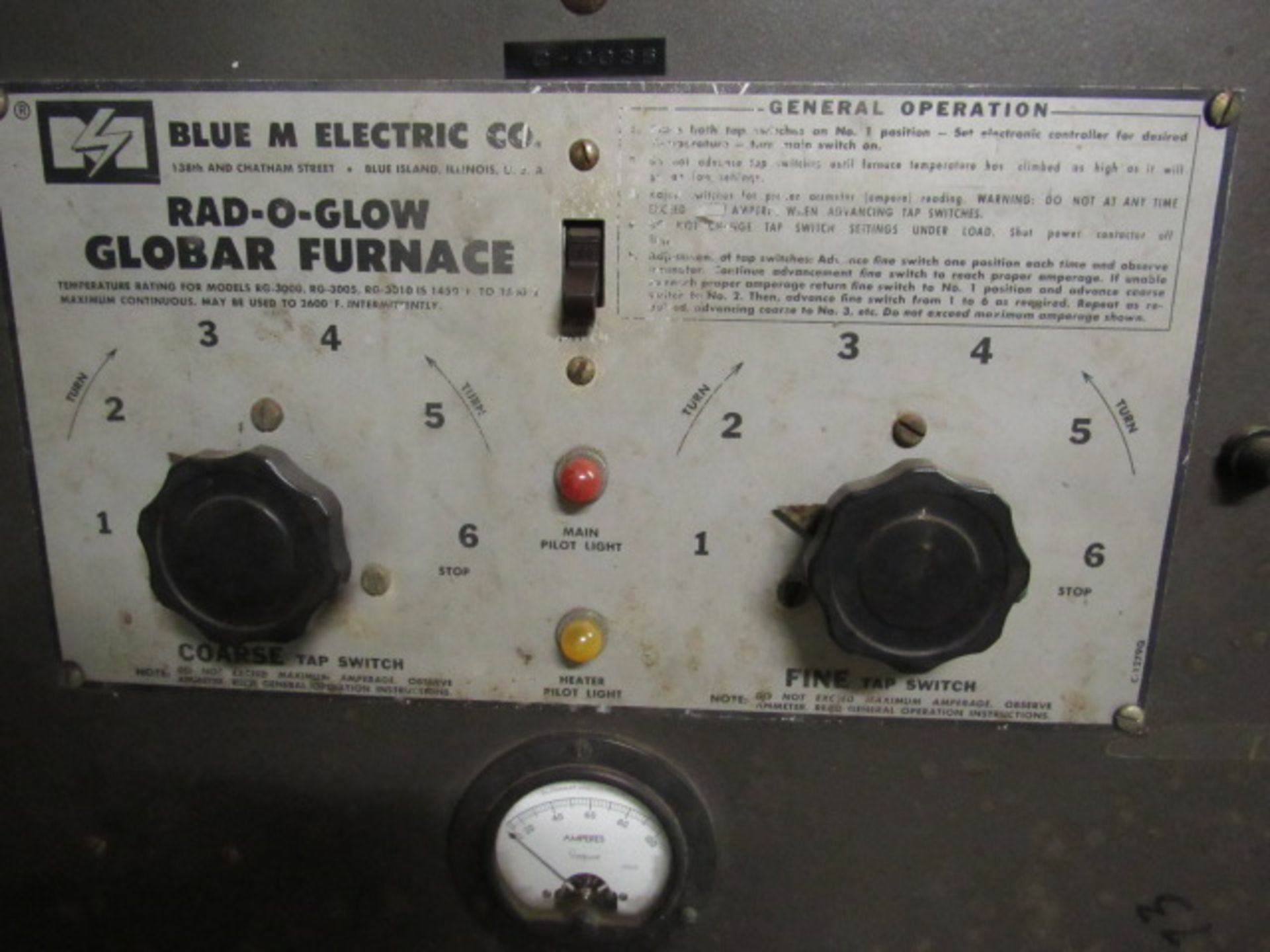 Blue M Model RG-3015C 2500 Degree Electric Furnace - Image 5 of 5