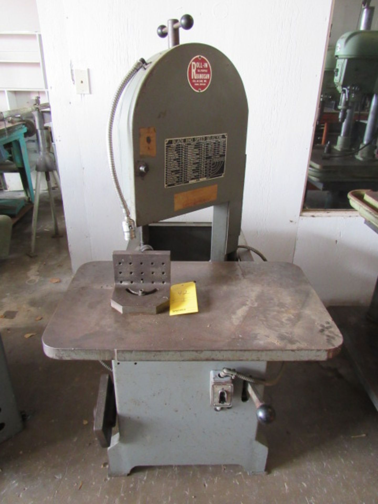 Roll-In Vertical Bandsaw