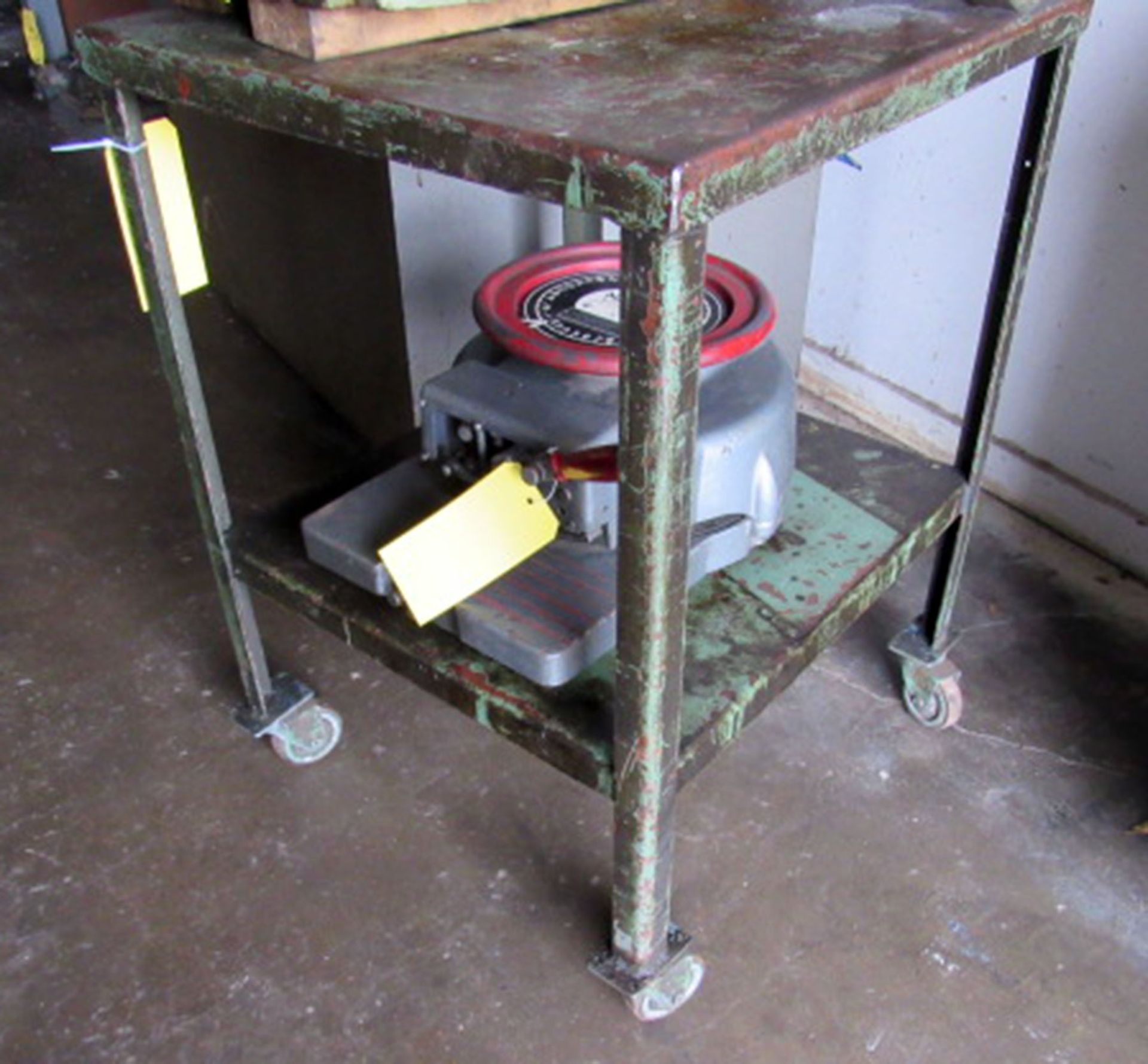 24" X 26" X 35" Metal Work Table on Casters