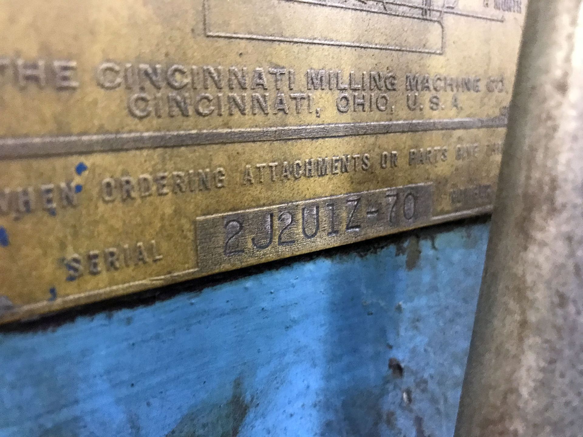 Cincinnati No. 2 MI Universal Horizontal Mill - Image 4 of 4