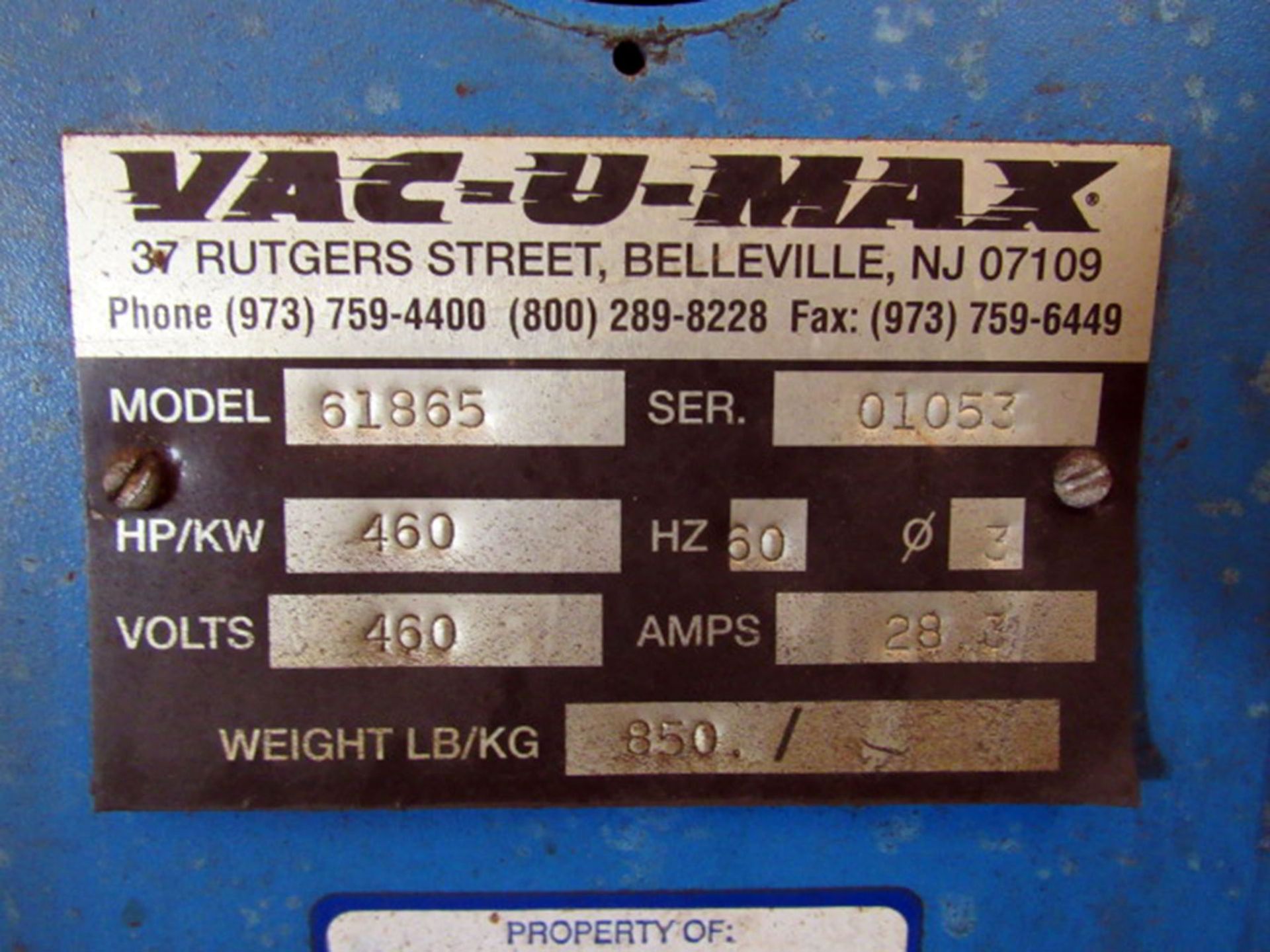 Vac-U-Max Model 61865 2 Cu. Yard Self-Dumping Chip Hopper with Vacuum - Image 7 of 7