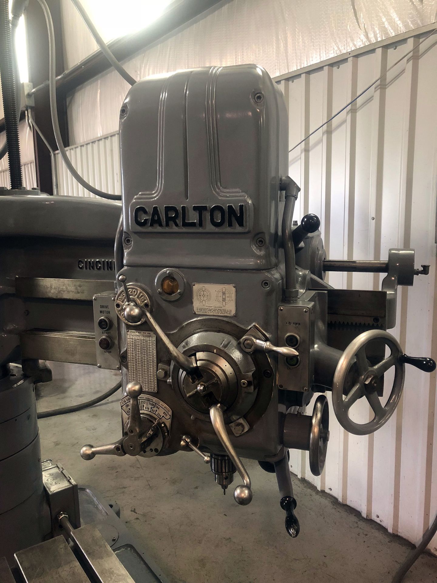 3' x 11" Carlton Model 1A Radial Arm Drill - Image 5 of 8