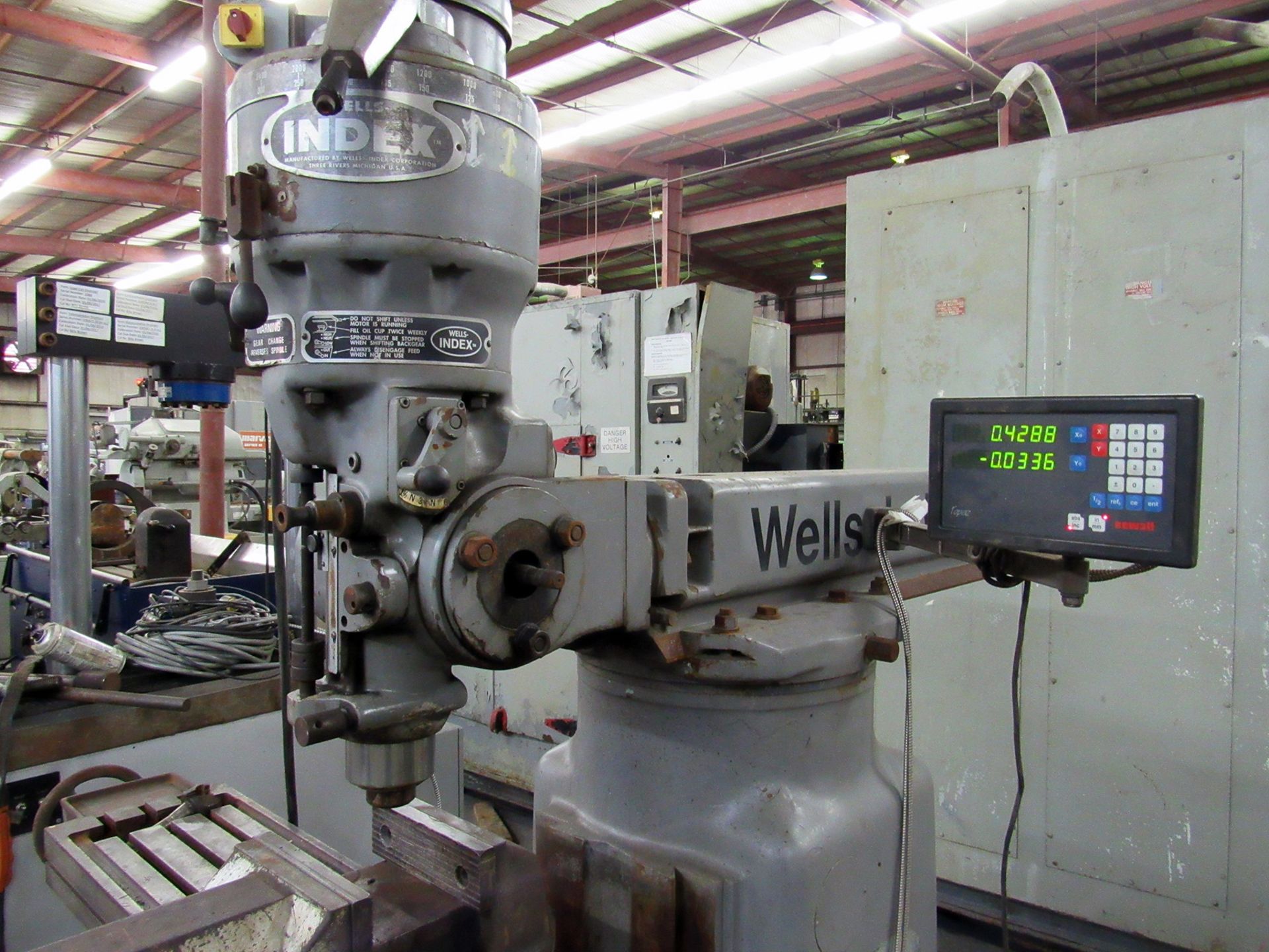 Wells-Index Model 847 Vertical Milling Machine - Image 5 of 9