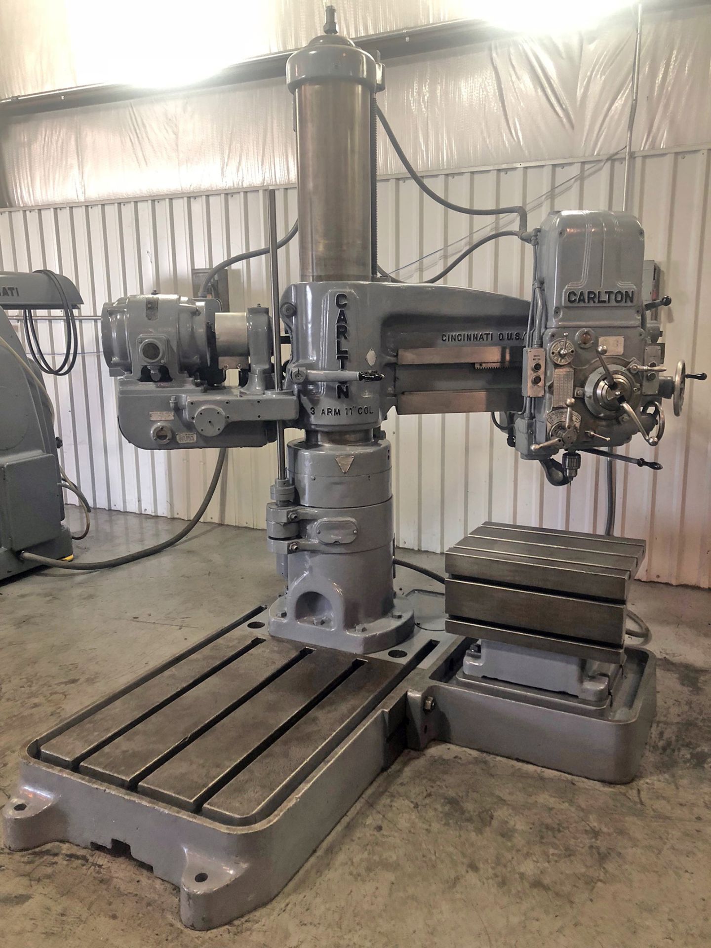 3' x 11" Carlton Model 1A Radial Arm Drill