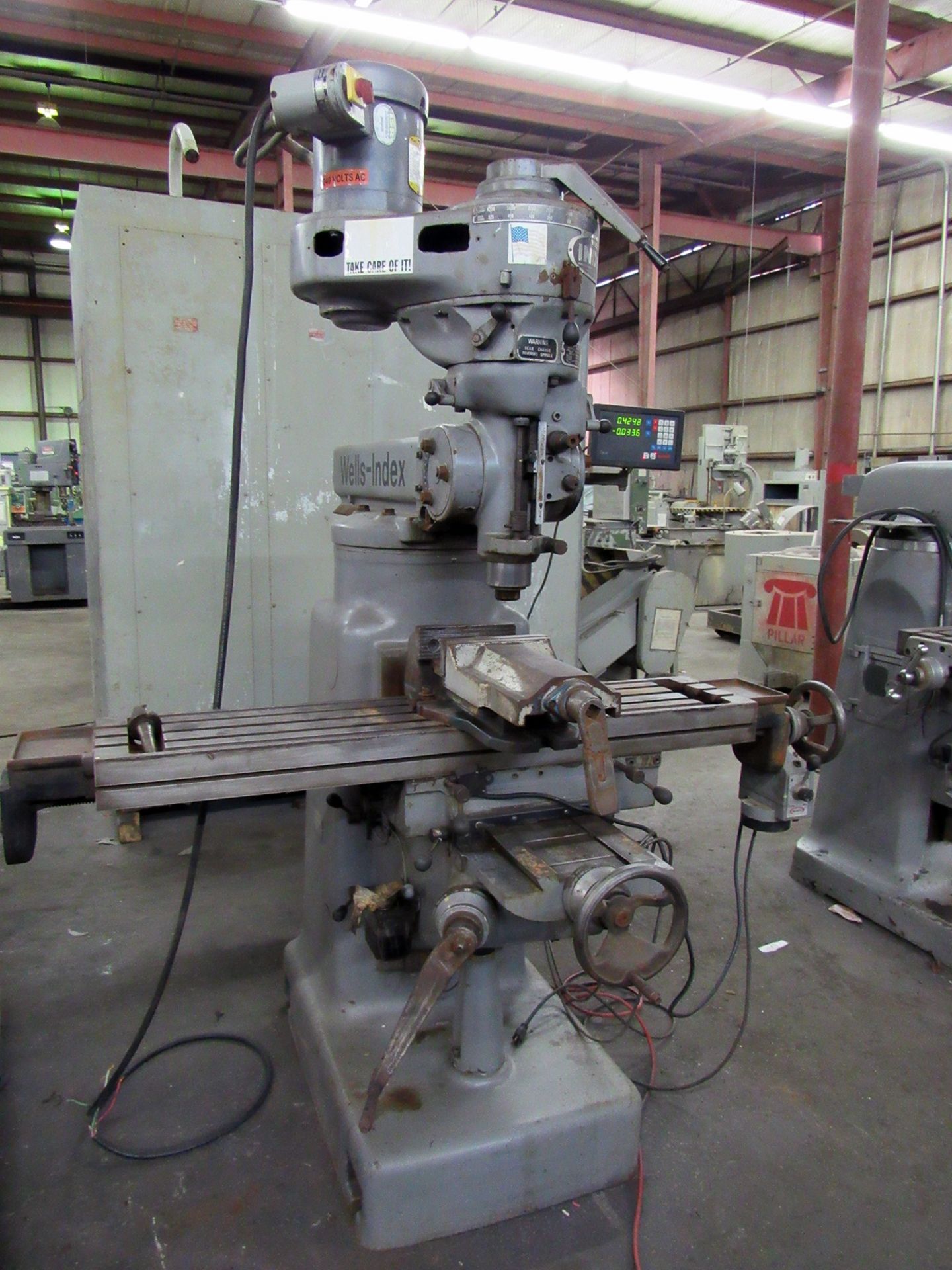 Wells-Index Model 847 Vertical Milling Machine - Image 3 of 9