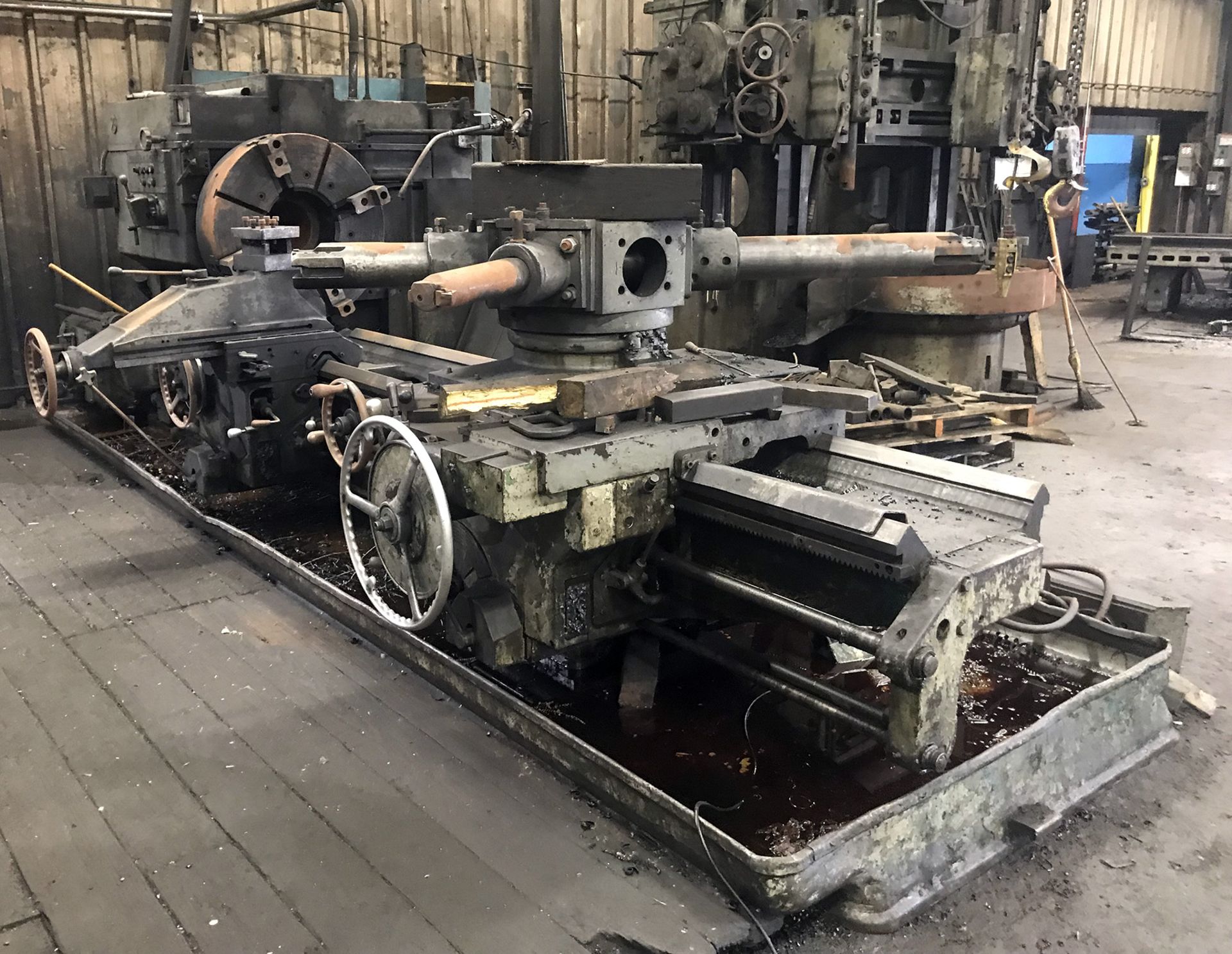 5A Warner & Swasey Model M-3600 Square Head Saddle Type Turret Lathe with Cross Sliding Rear Turret