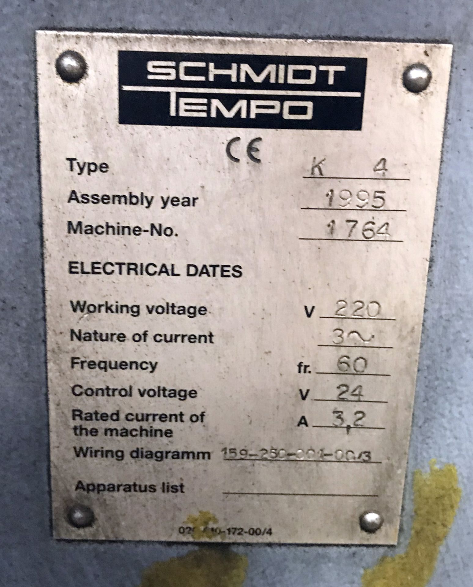 Schmidt Tempo Type K4 Manual Saw Blade Grinder - Image 7 of 8