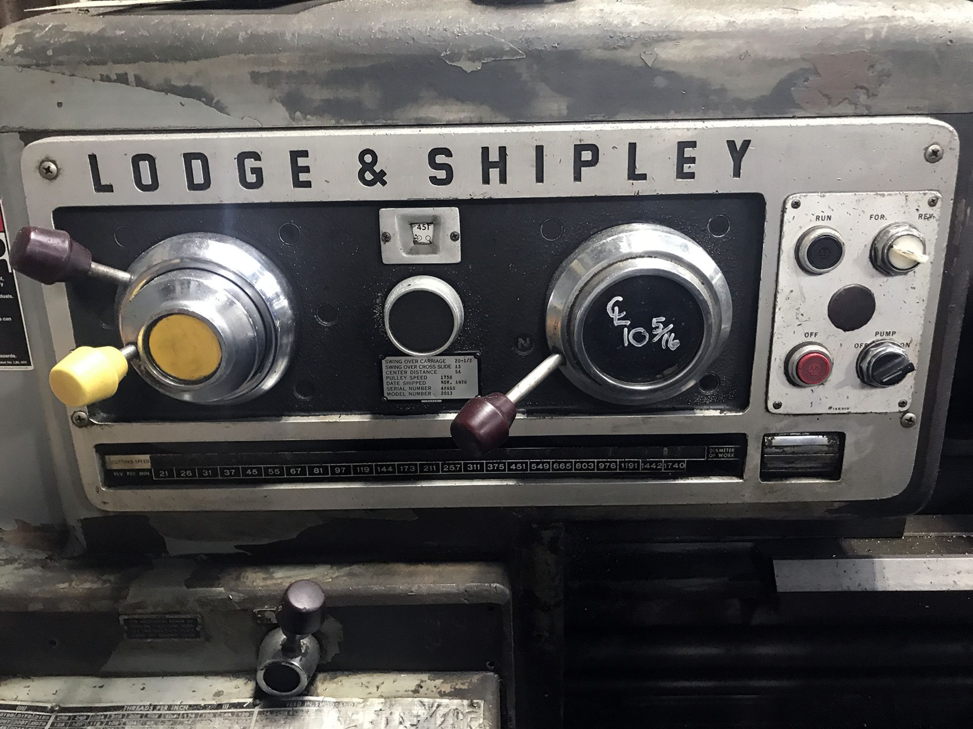 20"/13" x 54" Lodge & Shipley Engine Lathe - Image 7 of 7