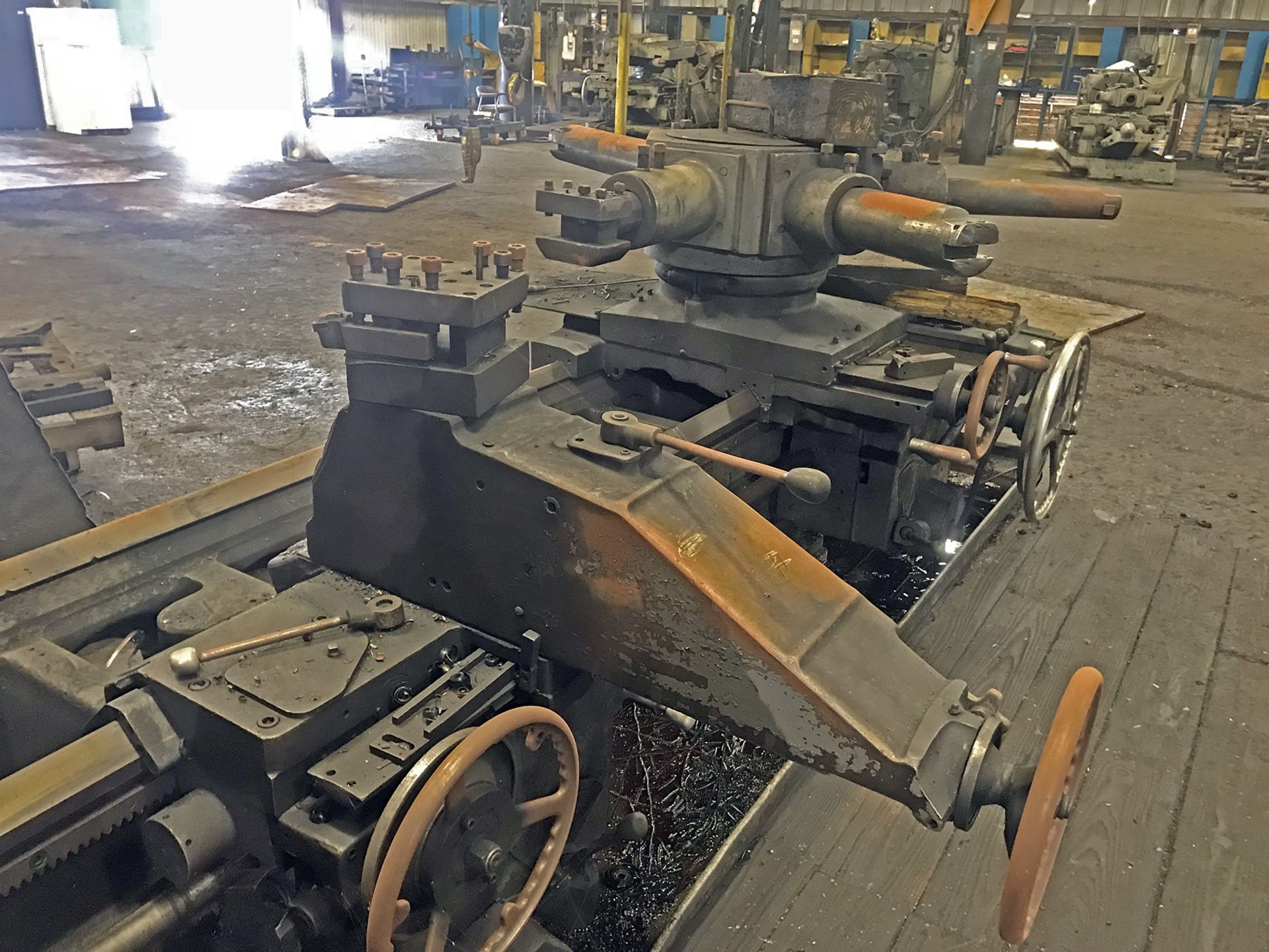 5A Warner & Swasey Model M-3600 Square Head Saddle Type Turret Lathe with Cross Sliding Rear Turret - Image 2 of 4