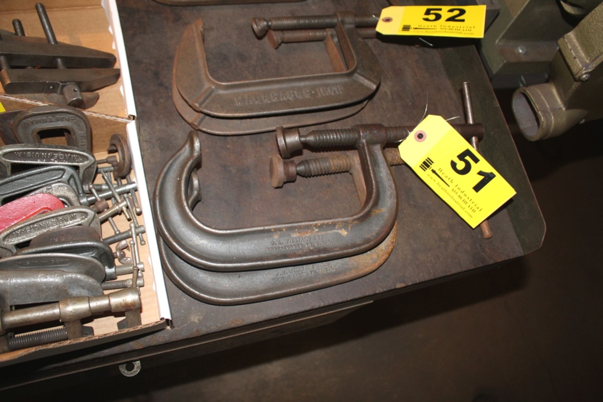 (2) WILLIAMS NO. 406 6" C-CLAMPS