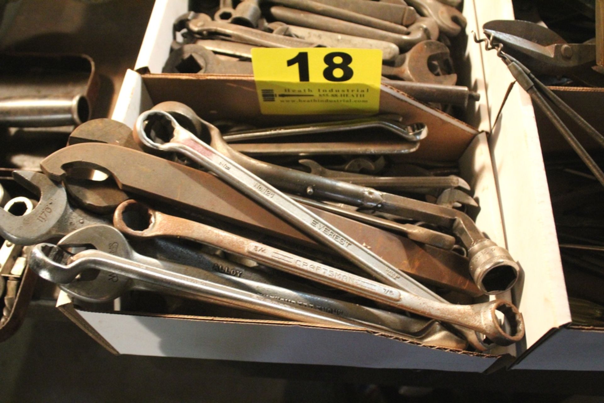 LARGE QTY OF OPEN & BOX END WRENCHES IN BOX