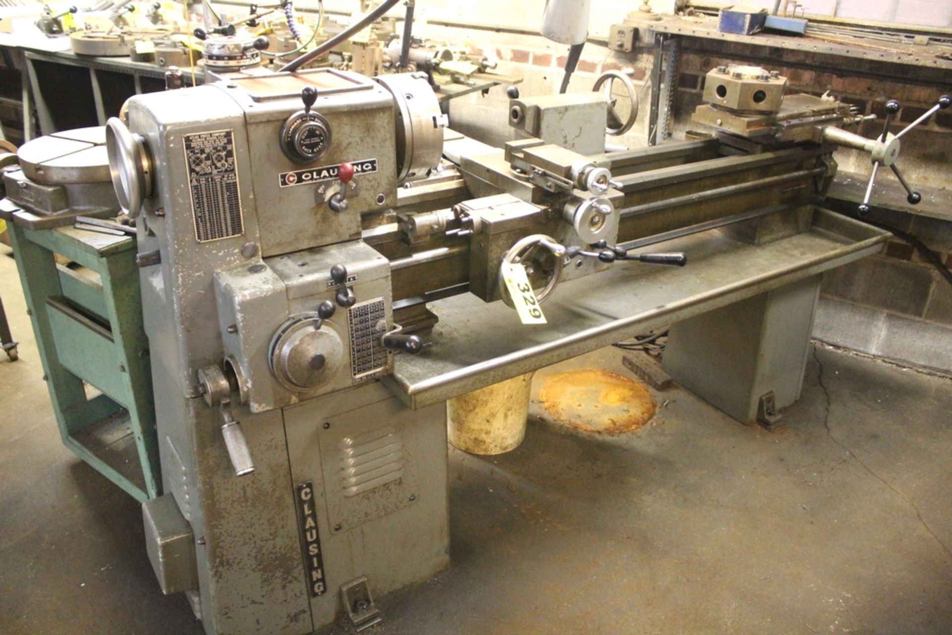 CLAUSING TURRET LATHE, TAIL STOCK