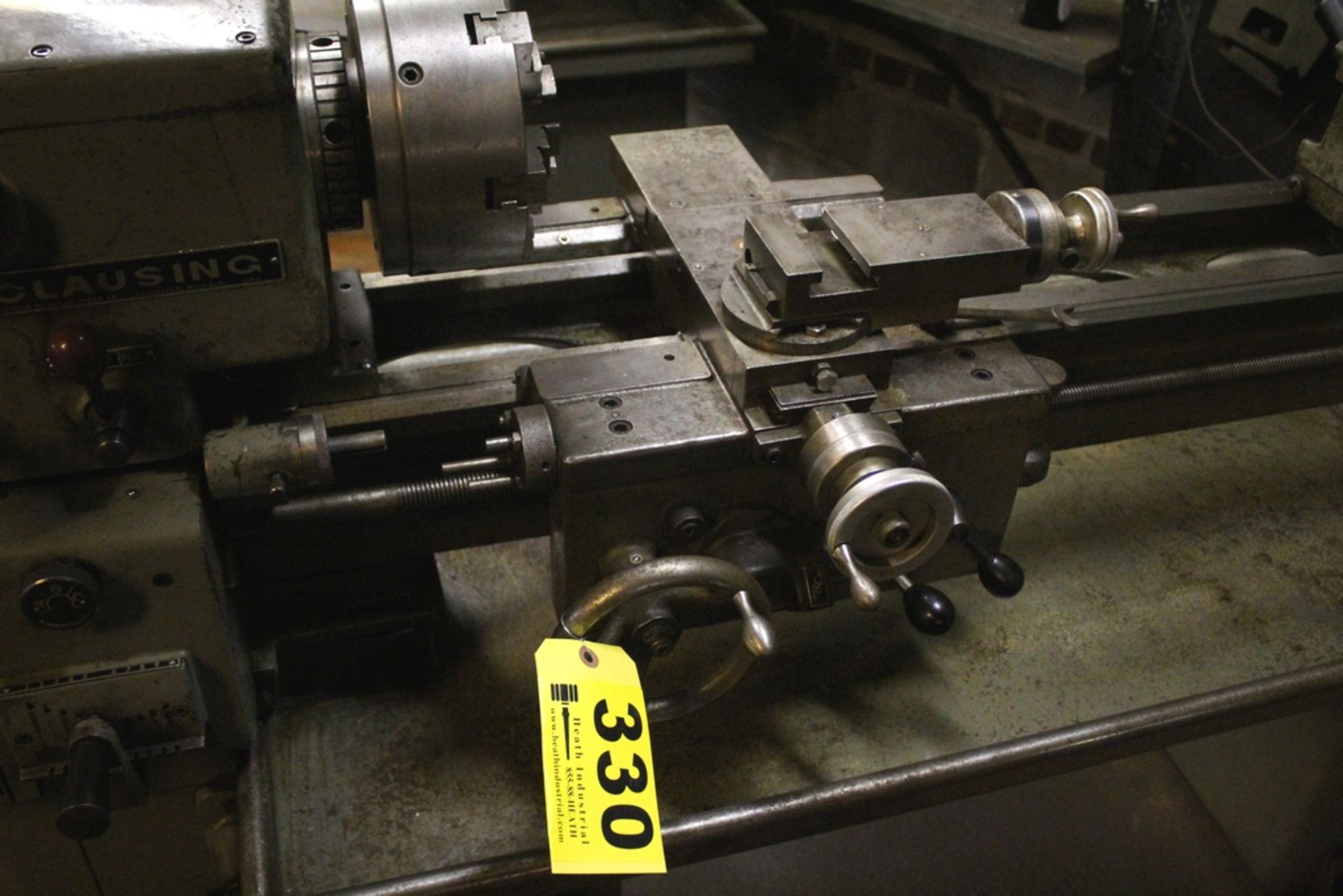 CLAUSING TOOLROOM LATHE, INCH THREADING, STEADY REST, TAIL STOCK - Image 4 of 5