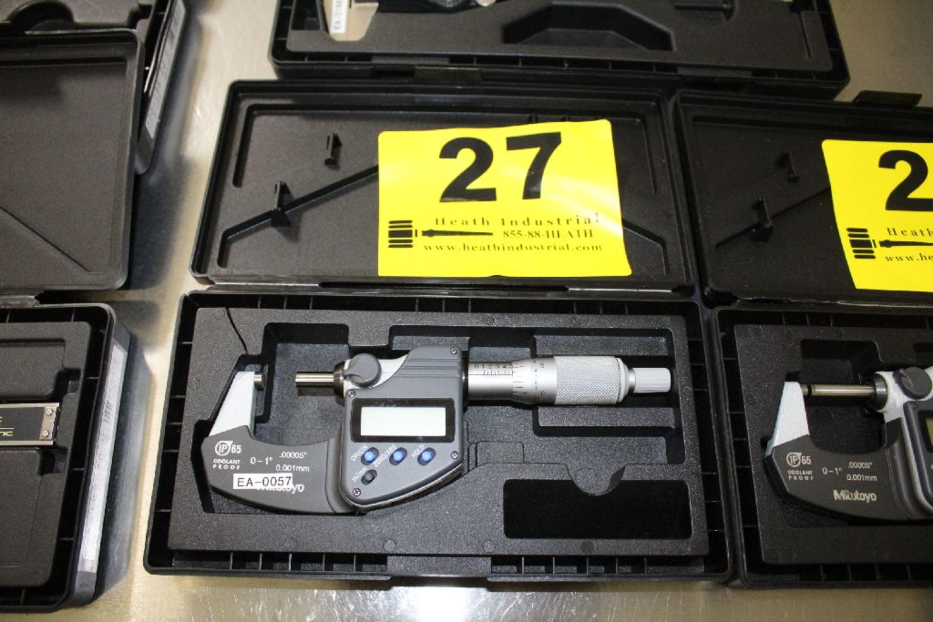 MITUTOYO MODEL 293-344 IP65 COOLANT PROOF DIGIMATIC MICROMETER, 0 - 1", WITH CASE