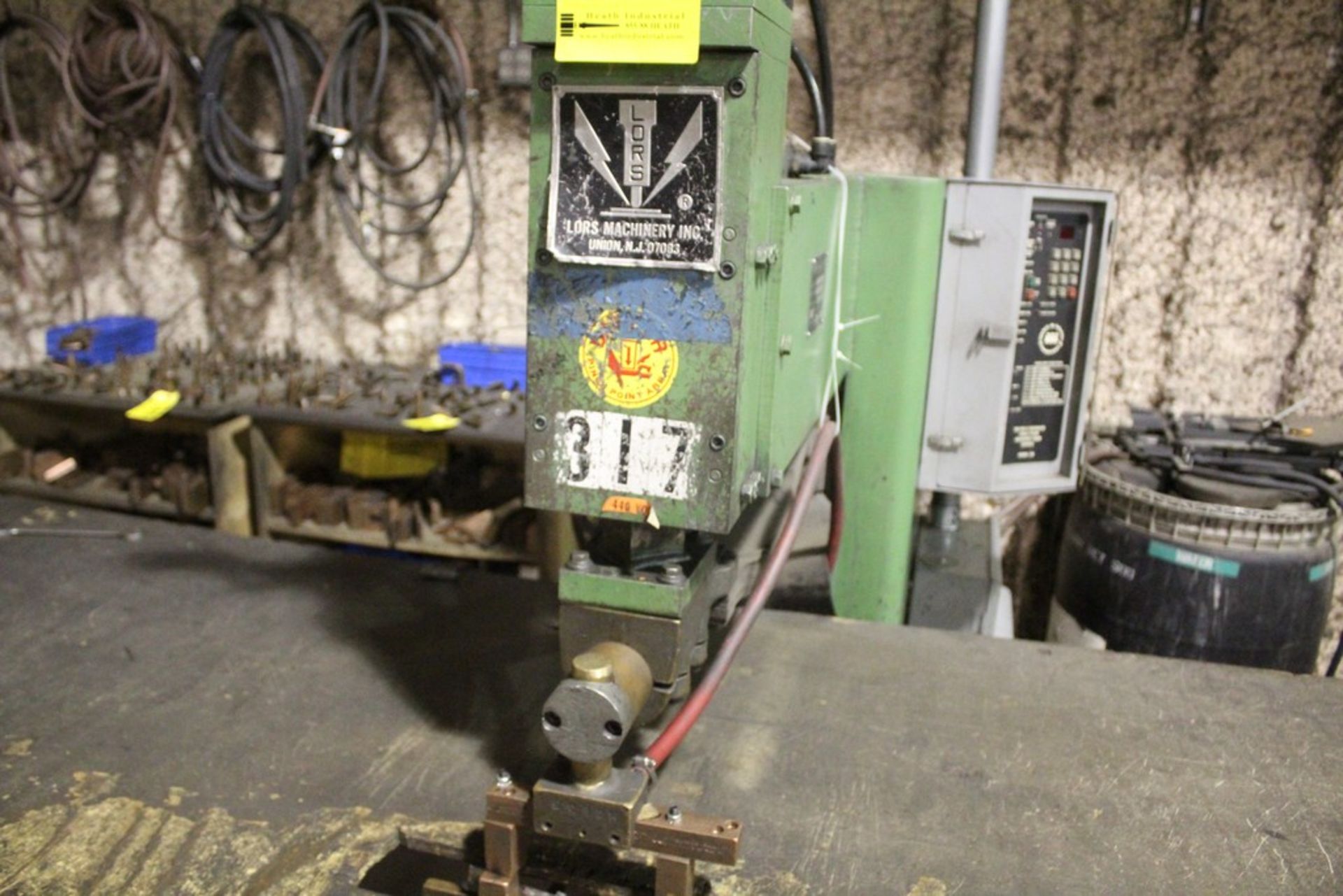 LORS 100 KVA MODEL 1100AP-1 SPOT WELDER, S/N 1095-6024, 28” THROAT, INTERLOCK INDUSTRIES 108 - Image 4 of 7